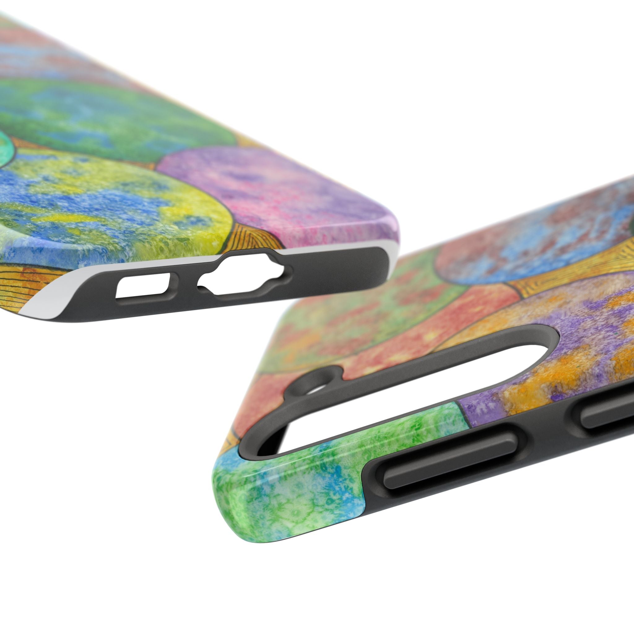 Tough Phone Case - All iPhones and Samsung Galaxys - Exciting Abstract Design #61 Worlds Apart