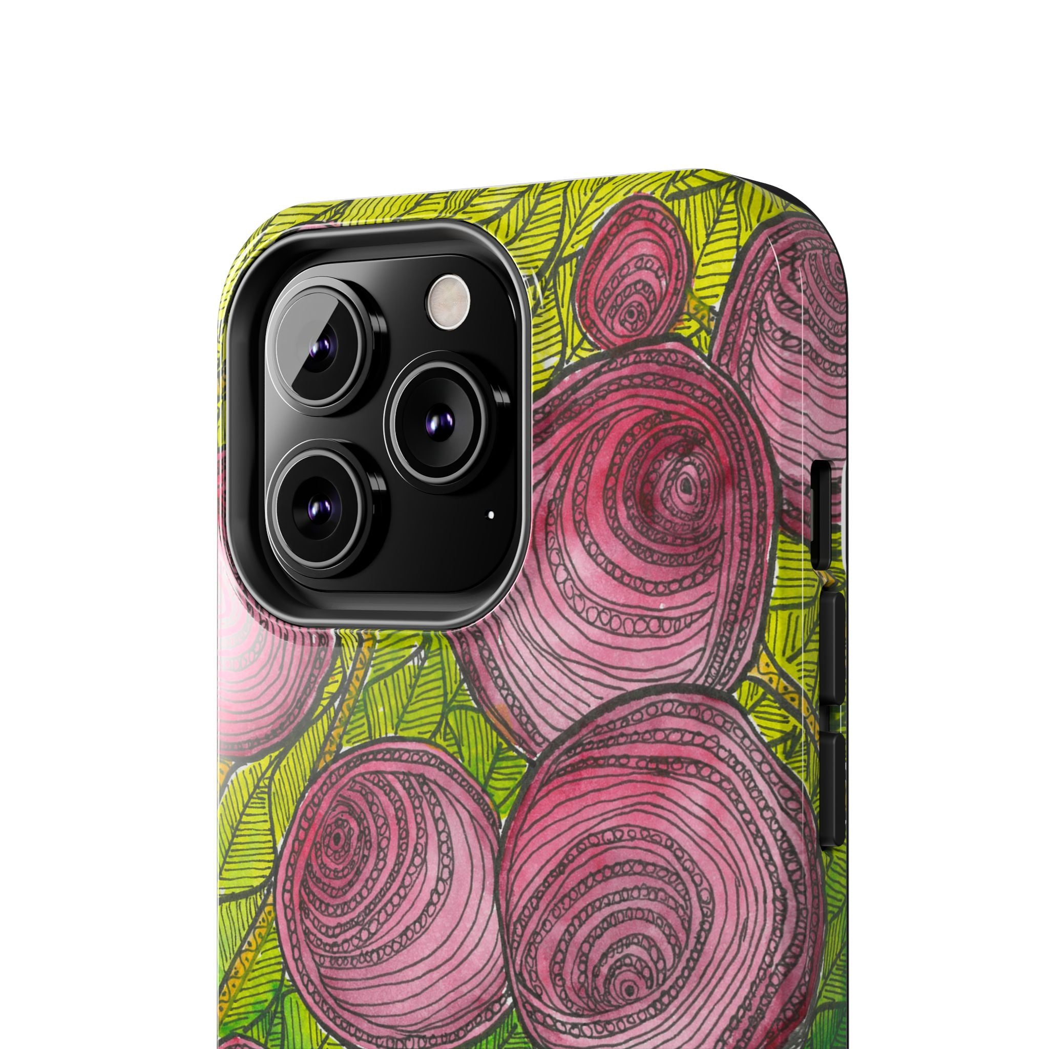 Tough Phone Case - All iPhones and Samsung Galaxys - Exciting Abstract Design #9 Spaced Blossoms