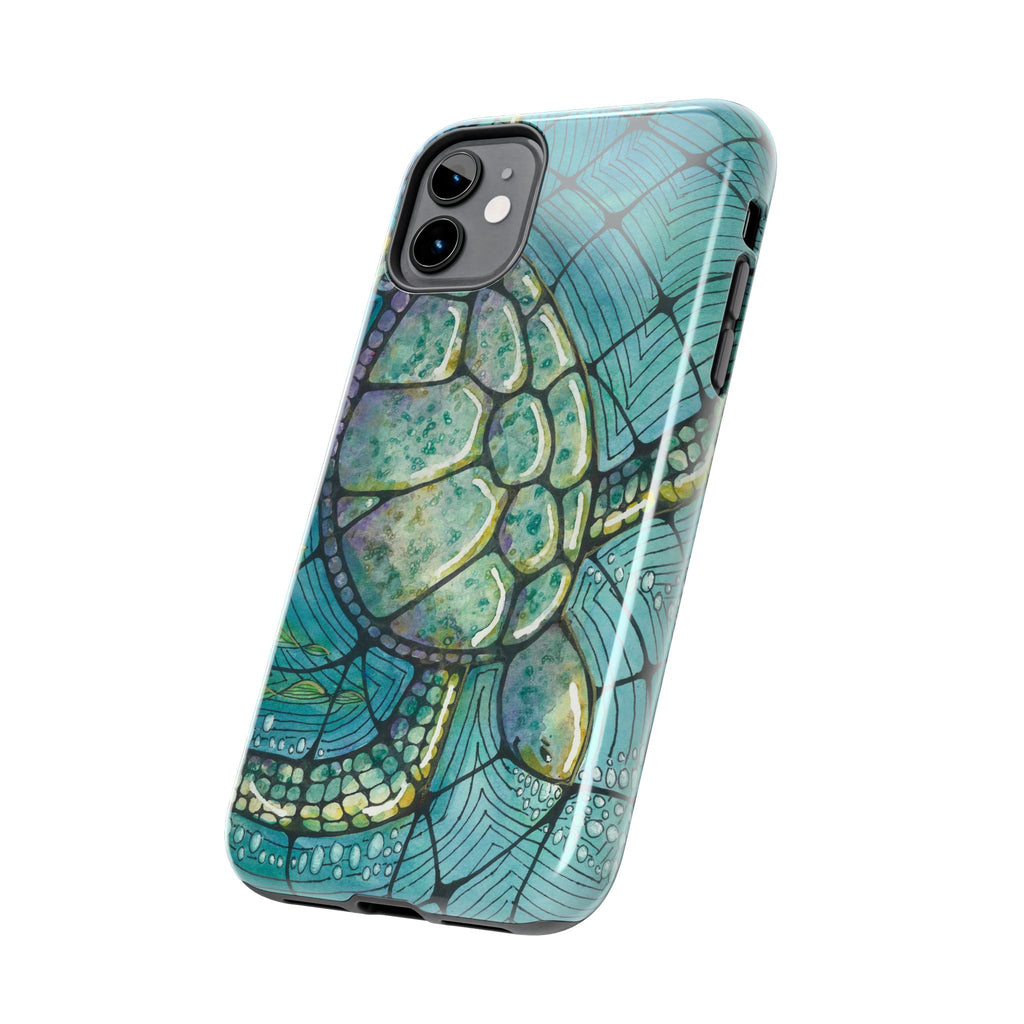 Tough Phone Case - All iPhones and Samsung Galaxys - Exciting Abstract Design #73 Turtling Along