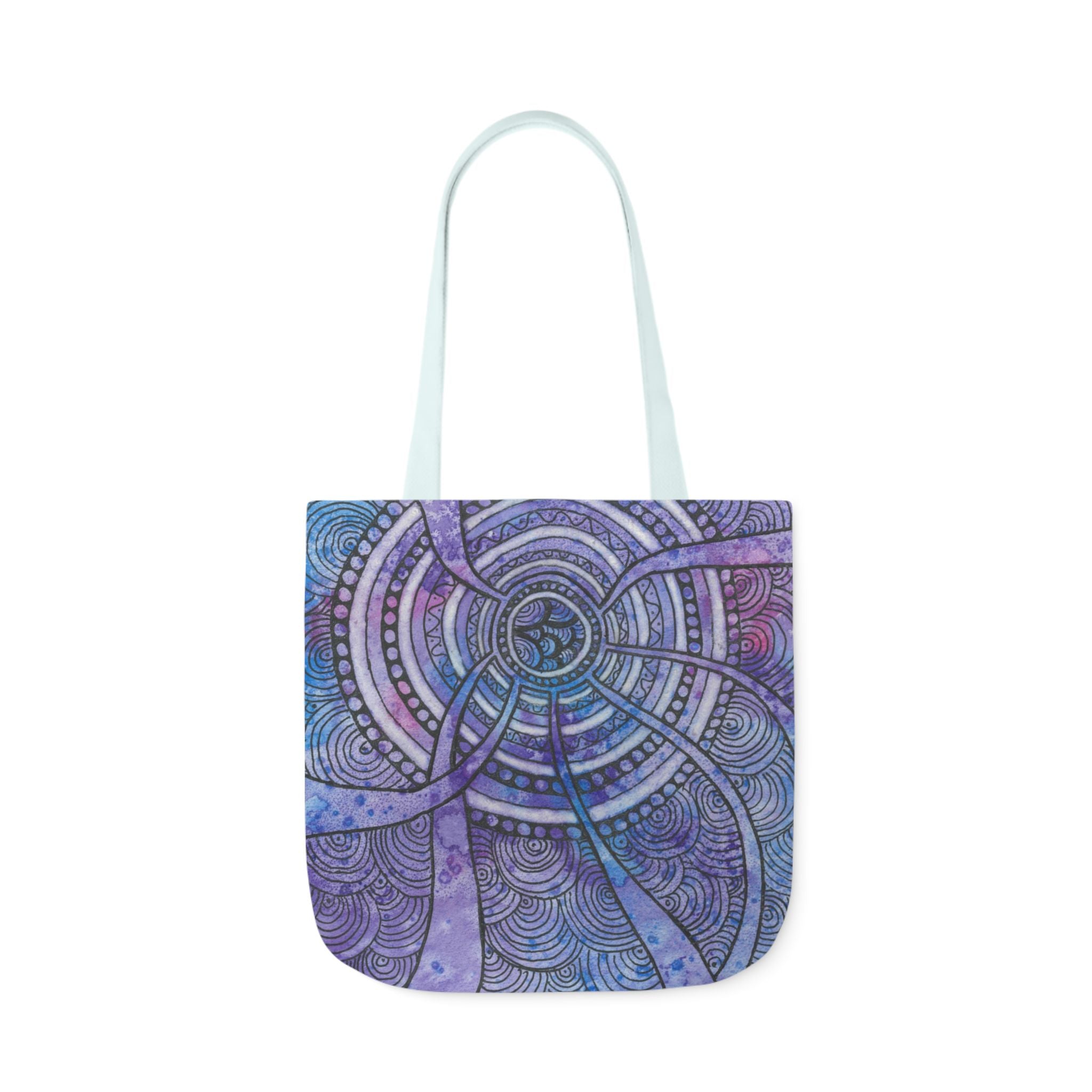 Canvas Tote Bags, Colourful Abstract Designs, 5-Color Straps, 3 Sizes.  For Family and friends or a Special Gift #56 The Way Home