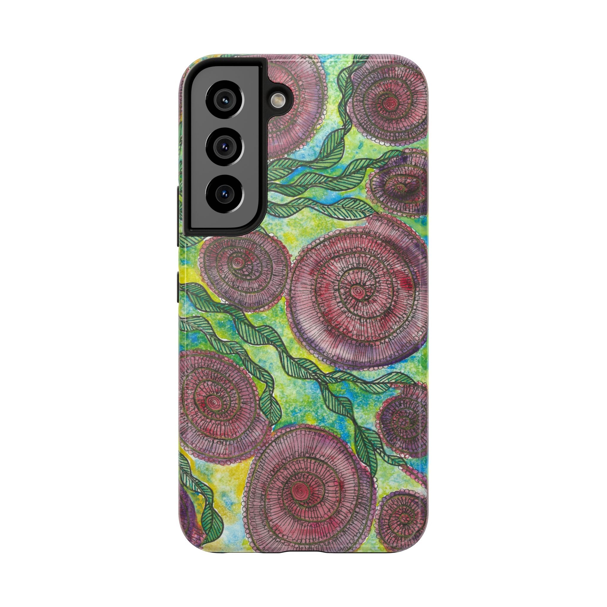 Tough Phone Case - All iPhones and Samsung Galaxys - Exciting Abstract Design #35 Beetroot To Yourself