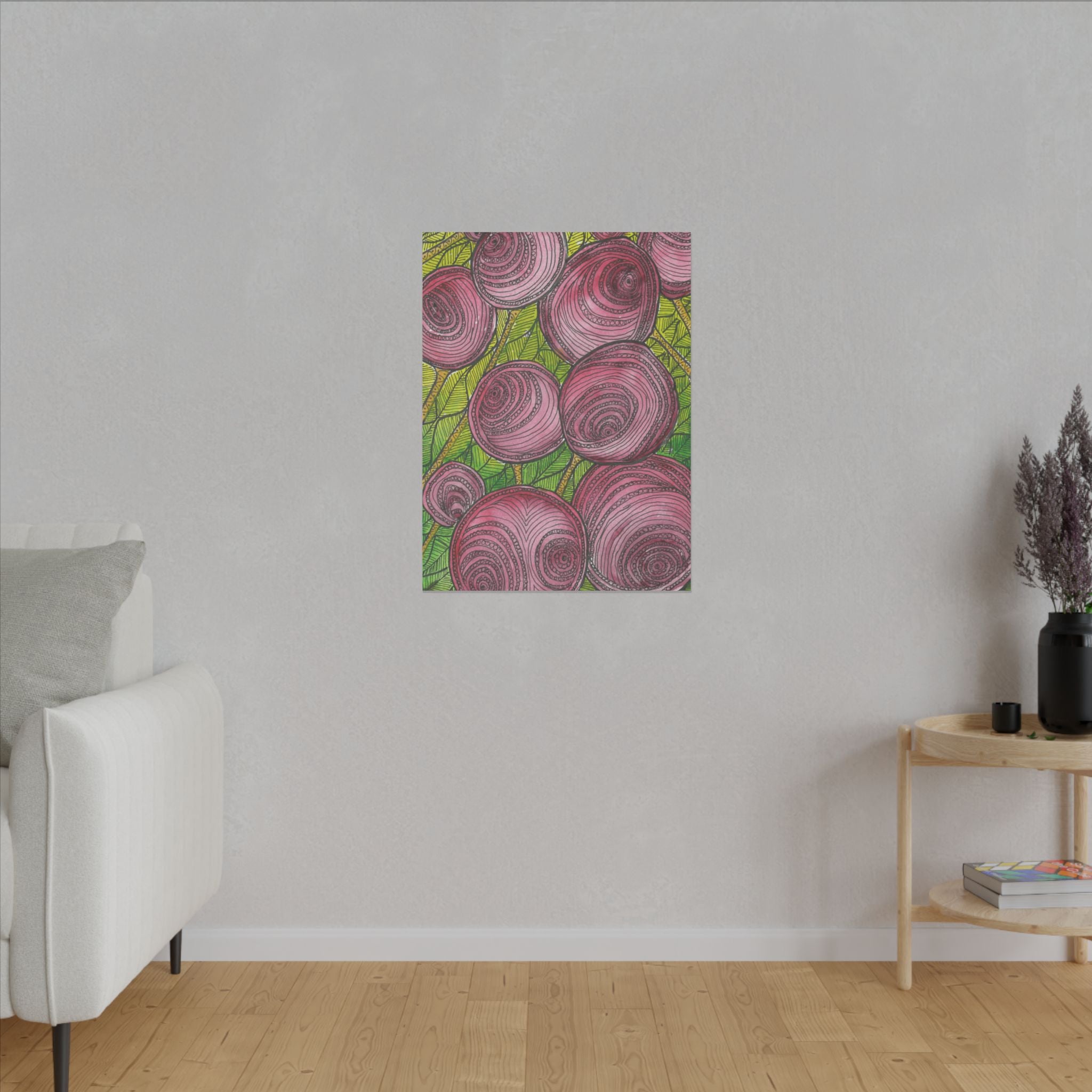 Large Colourful Wall Art, Canvas Prints, For Office, Bedroom or Living Room, or Special Gift #9 Spaced Blossoms