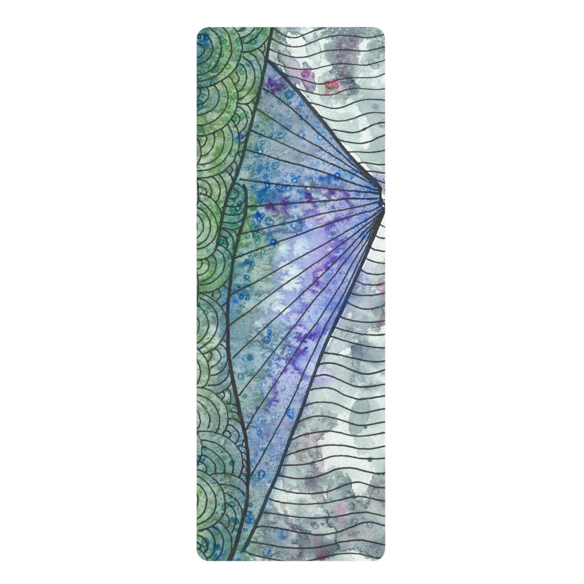 Yoga Mats and Gym Mats. Colourful Abstract Designs. Perfect for Home, Yoga or Gym Class, or a Special Gift #90 Rtanj Pyramid