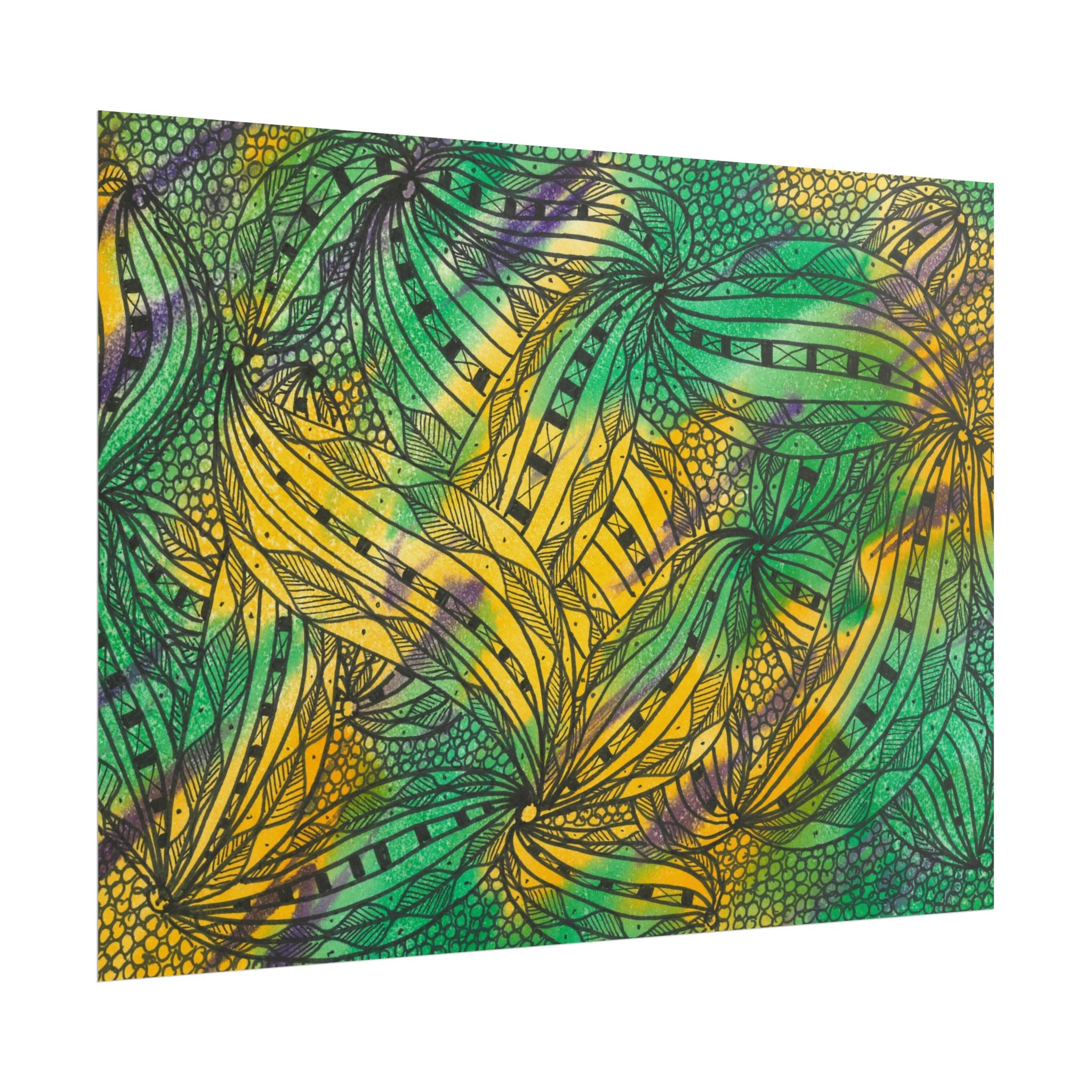 Large Colourful Wall Art, Posters & Prints, For Office, Bedroom or Living Room, or Special Gift #37 Shubbery!