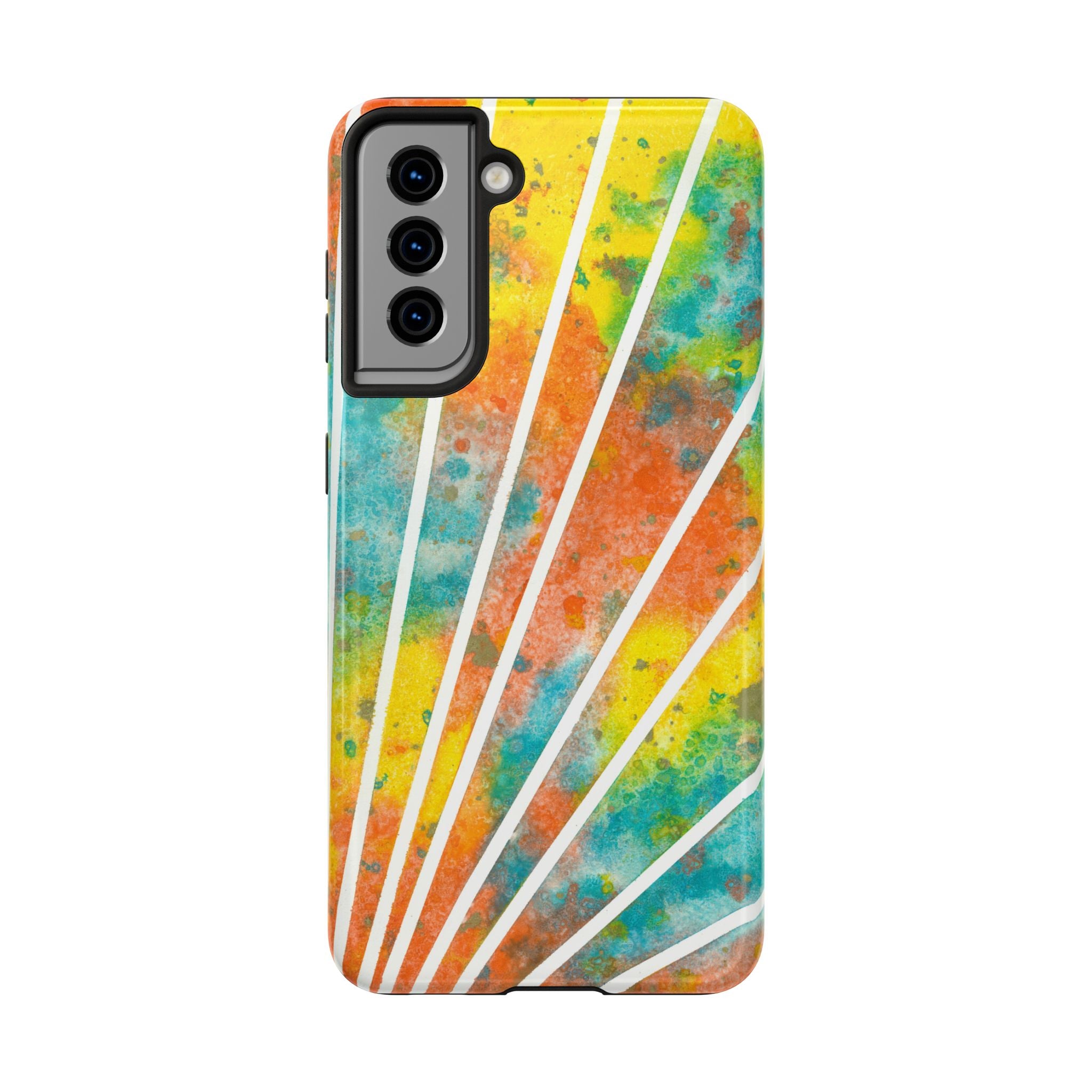 Tough Phone Case - All iPhones and Samsung Galaxys - Exciting Abstract Design #101 Your Energy Radiates