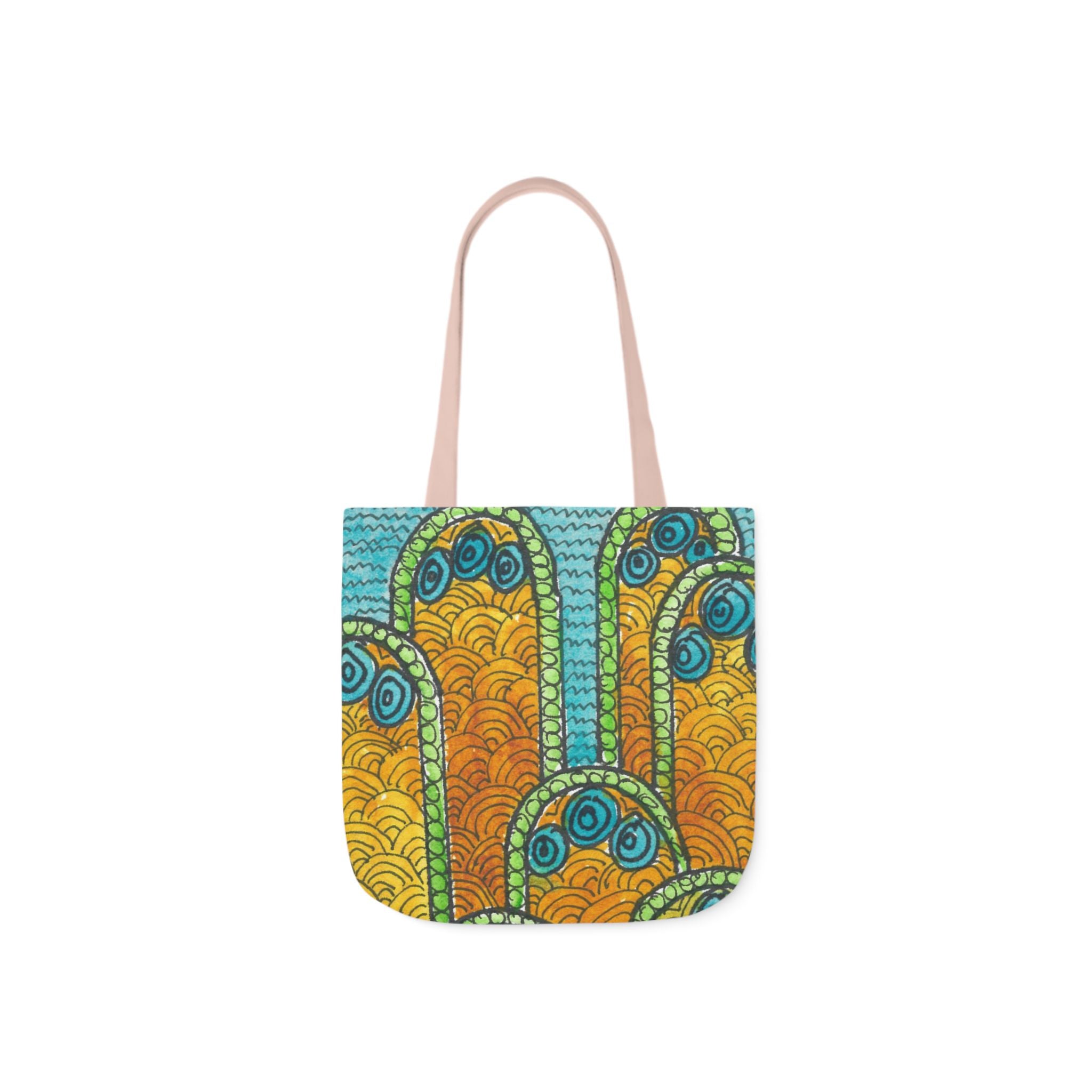 Canvas Tote Bags, Colourful Abstract Designs, 5-Color Straps, 3 Sizes.  For Family and friends or a Special Gift #87 Belgrade Impressions