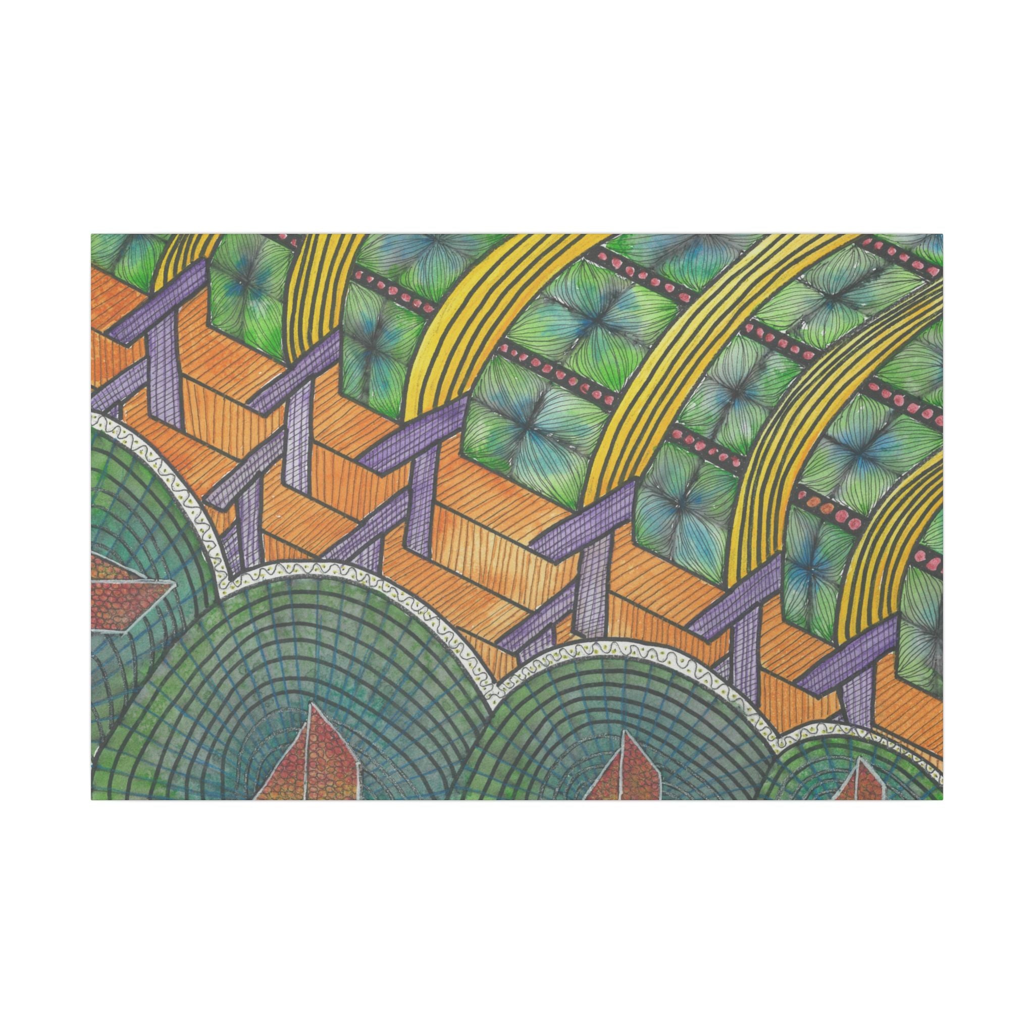 Large Colourful Wall Art, Canvas Prints, For Office, Bedroom or Living Room, or Special Gift #31 T'Eye Land