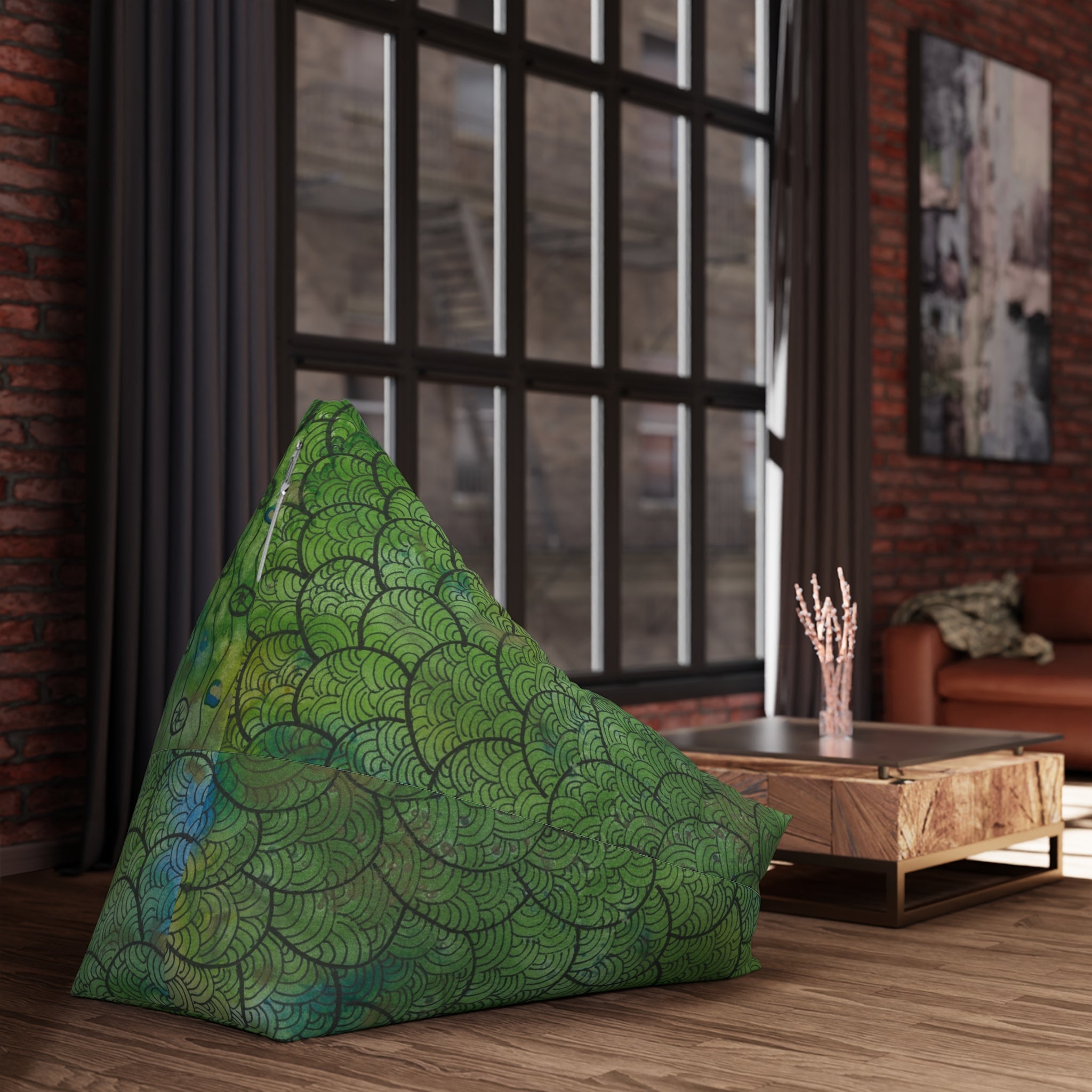 Bean Bag Chair Covers For Indoor & Outdoor - 2 Sizes - Exciting Abstract Design #69 New Horizons