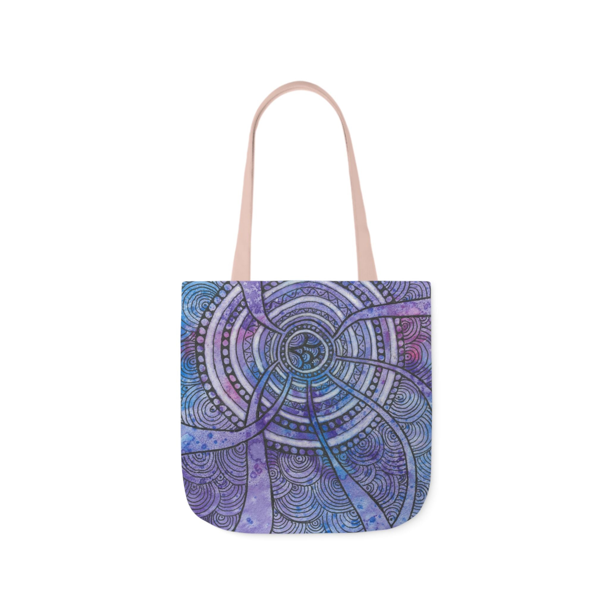 Canvas Tote Bags, Colourful Abstract Designs, 5-Color Straps, 3 Sizes.  For Family and friends or a Special Gift #56 The Way Home