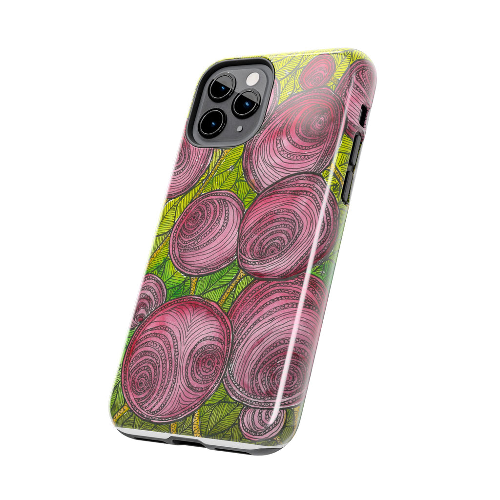 Tough Phone Case - All iPhones and Samsung Galaxys - Exciting Abstract Design #9 Spaced Blossoms