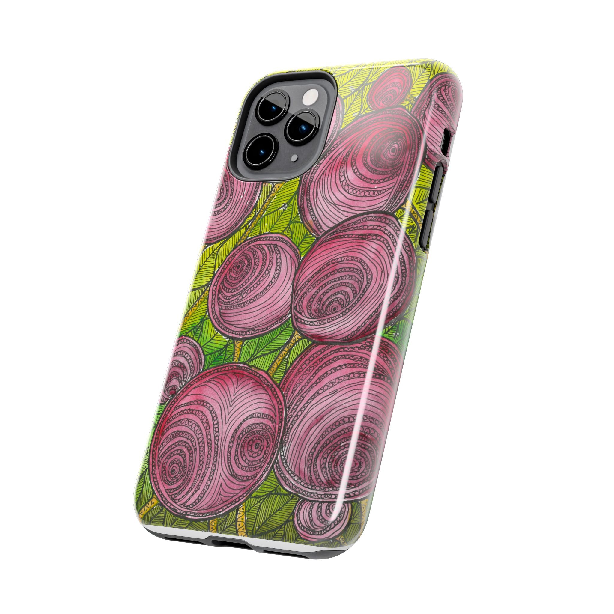 Tough Phone Case - All iPhones and Samsung Galaxys - Exciting Abstract Design #9 Spaced Blossoms