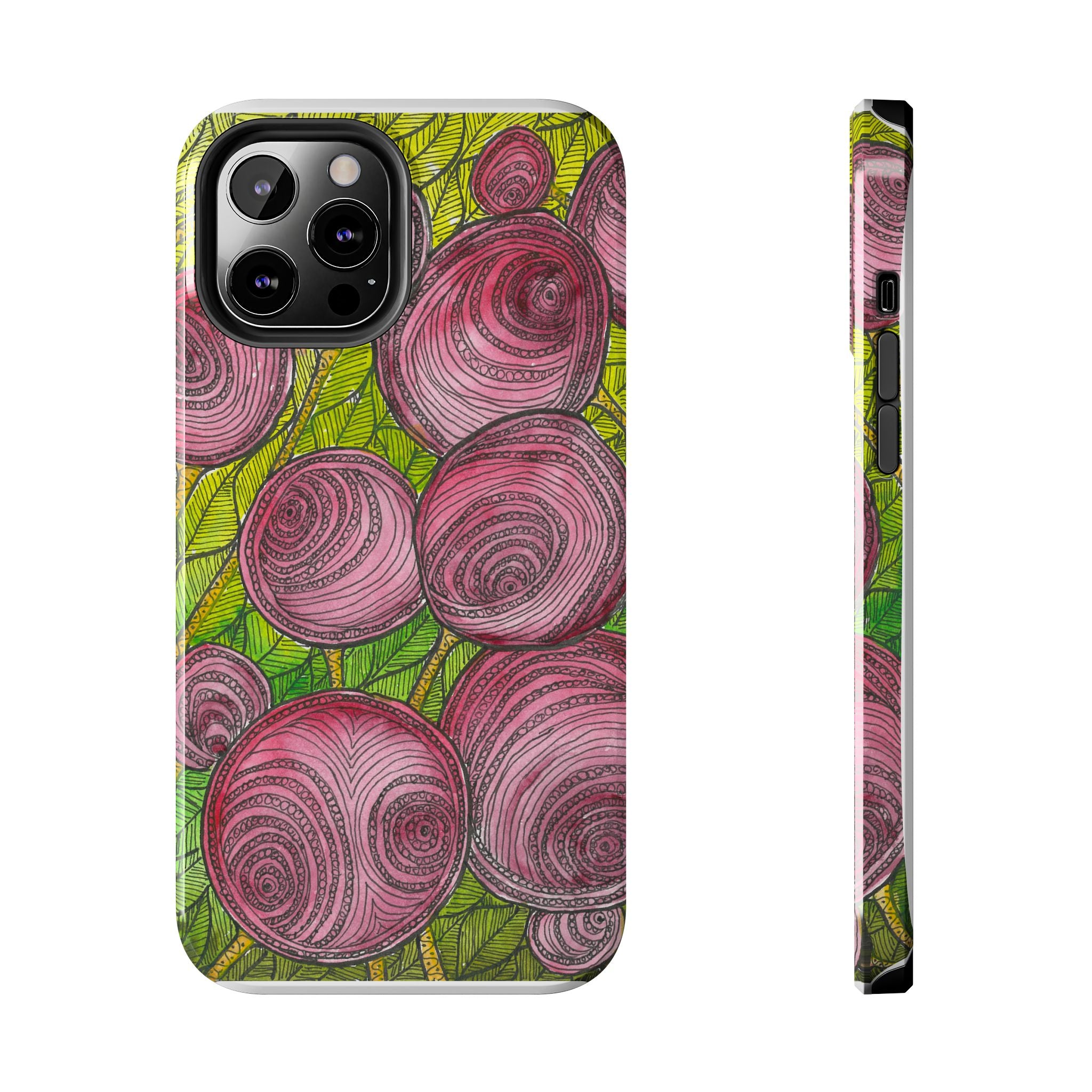 Tough Phone Case - All iPhones and Samsung Galaxys - Exciting Abstract Design #9 Spaced Blossoms