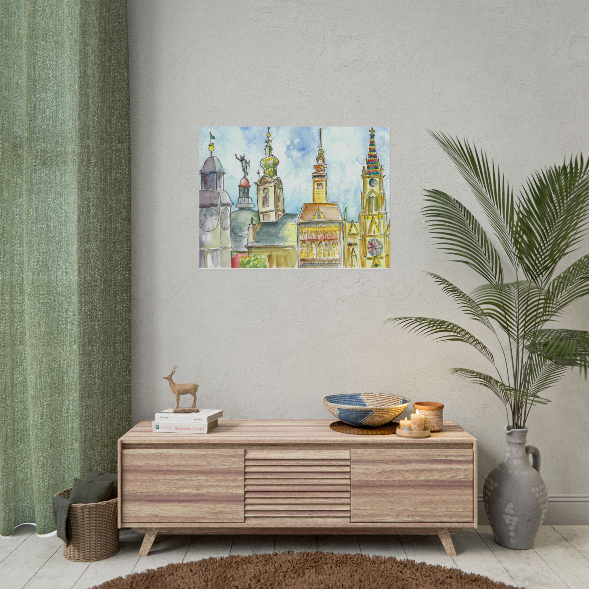 Large Colourful Wall Art, Posters & Prints, For Office, Bedroom or Living Room, or Special Gift #95 Beautiful Novi Sad - Serbia