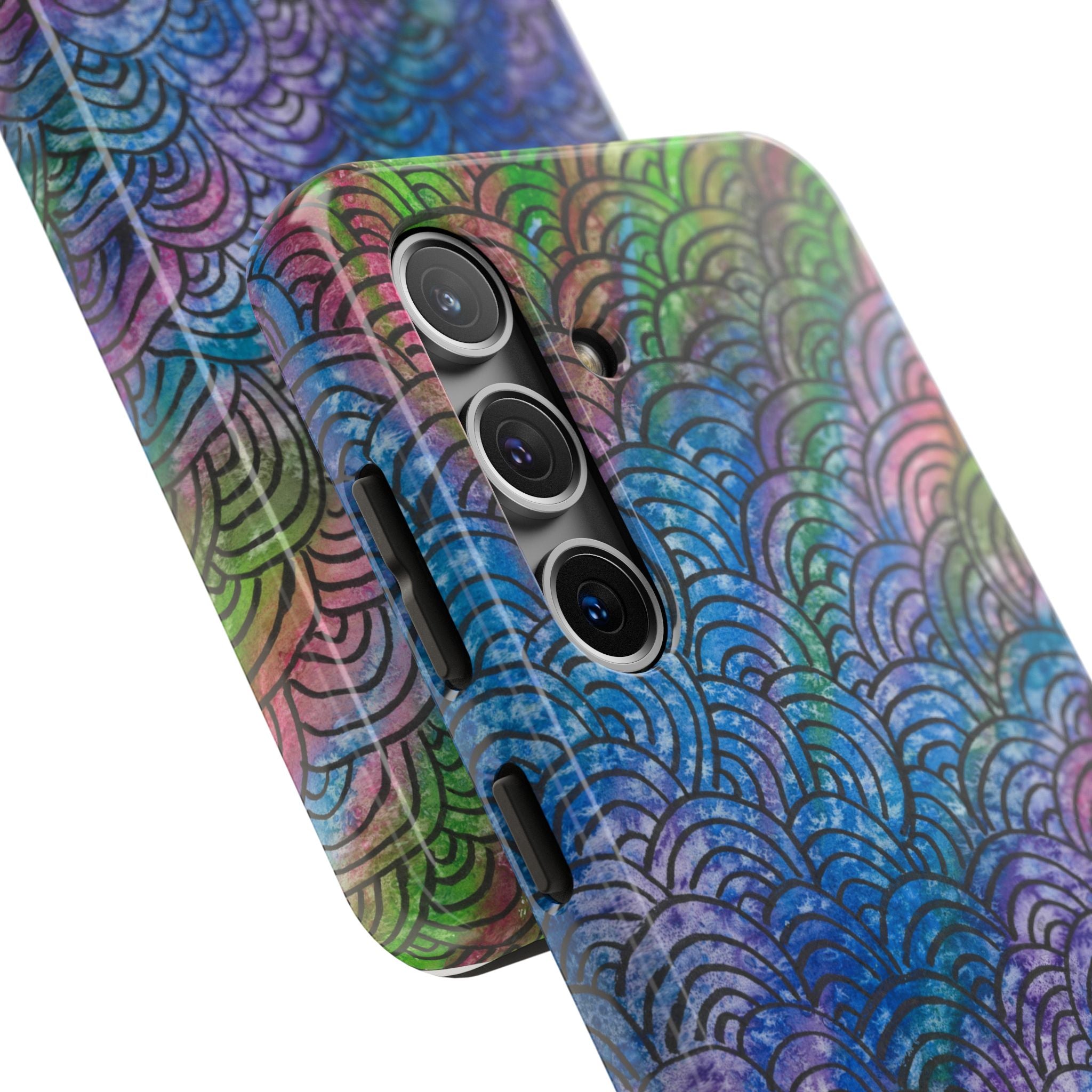 Tough Phone Case - All iPhones and Samsung Galaxys - Exciting Abstract Design #84 Ah! The Past