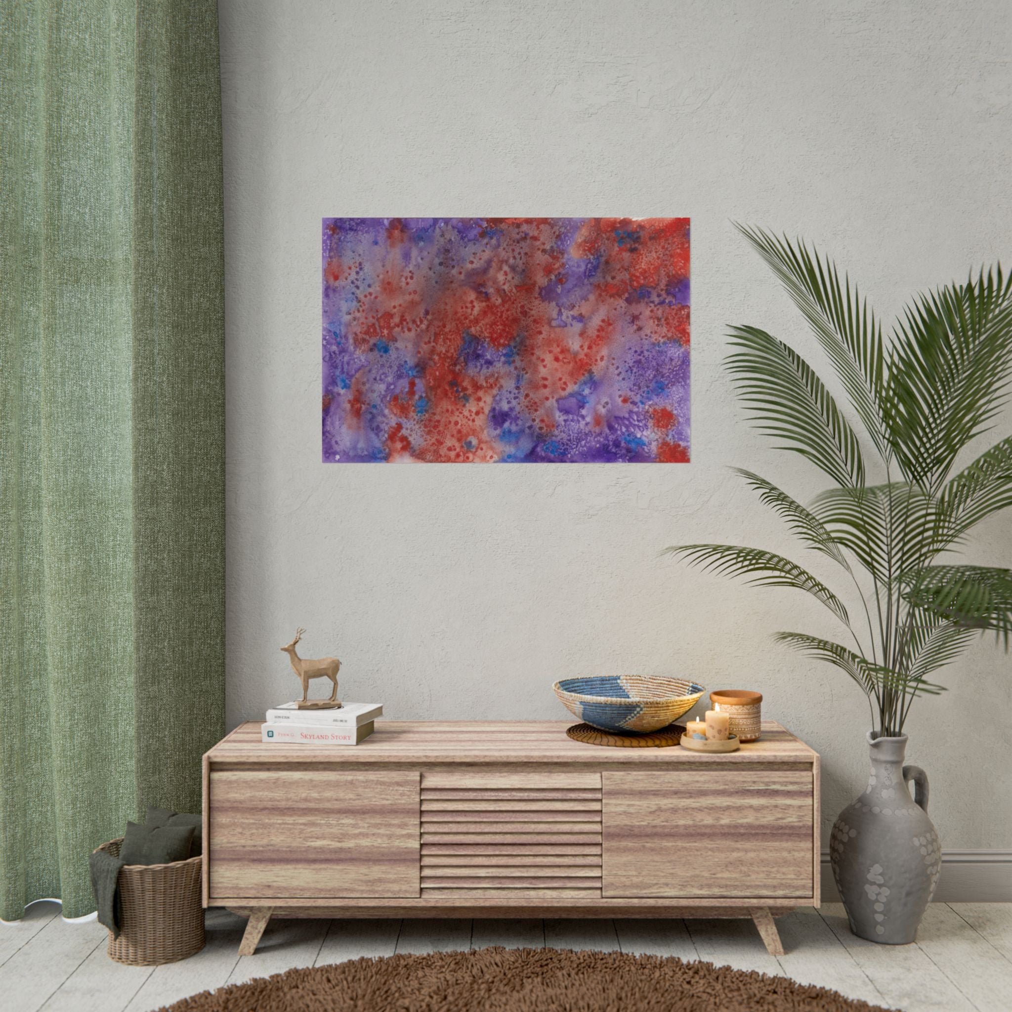 Large Colourful Wall Art, Posters & Prints, For Office, Bedroom or Living Room, or Special Gift #51 In The Beginning
