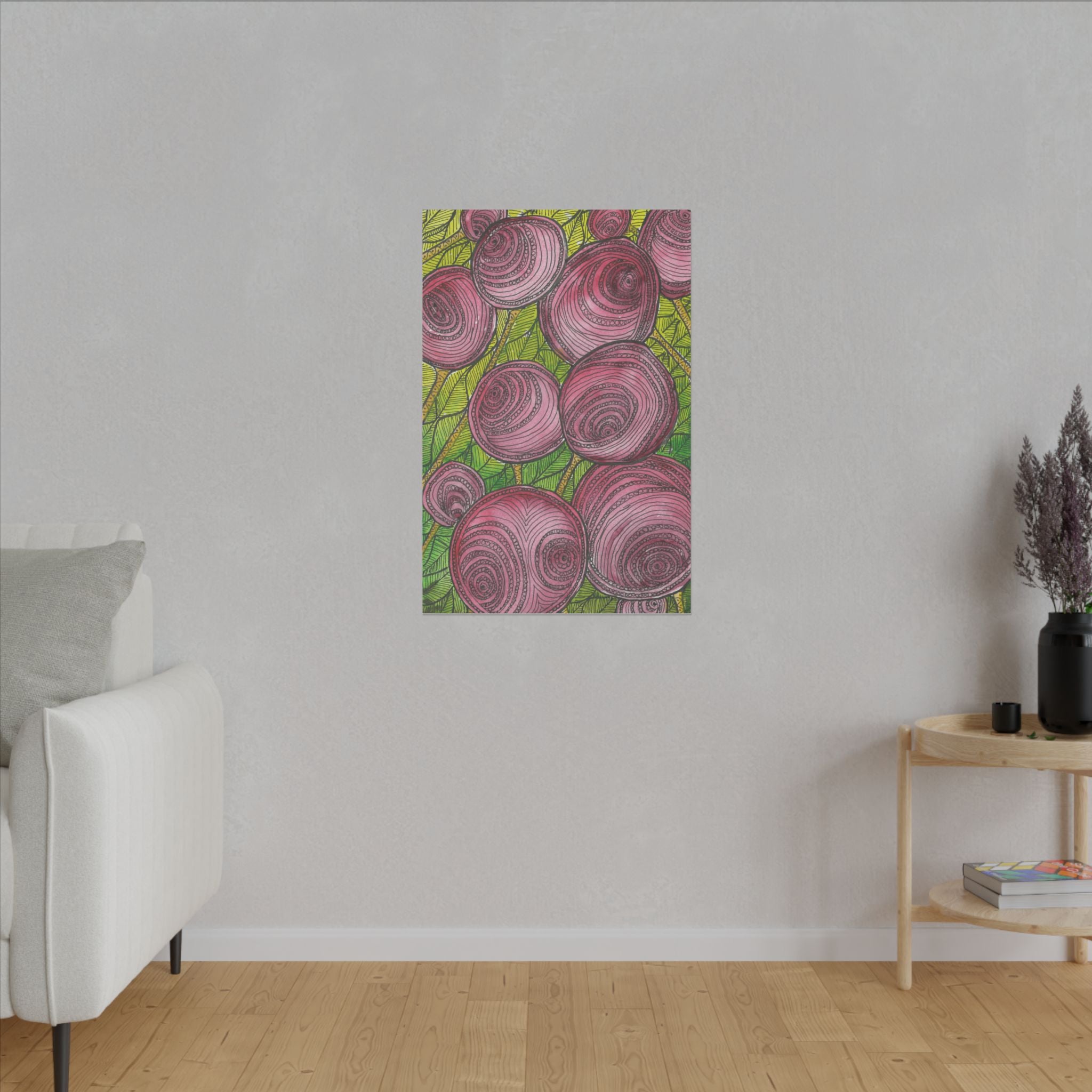 Large Colourful Wall Art, Canvas Prints, For Office, Bedroom or Living Room, or Special Gift #9 Spaced Blossoms