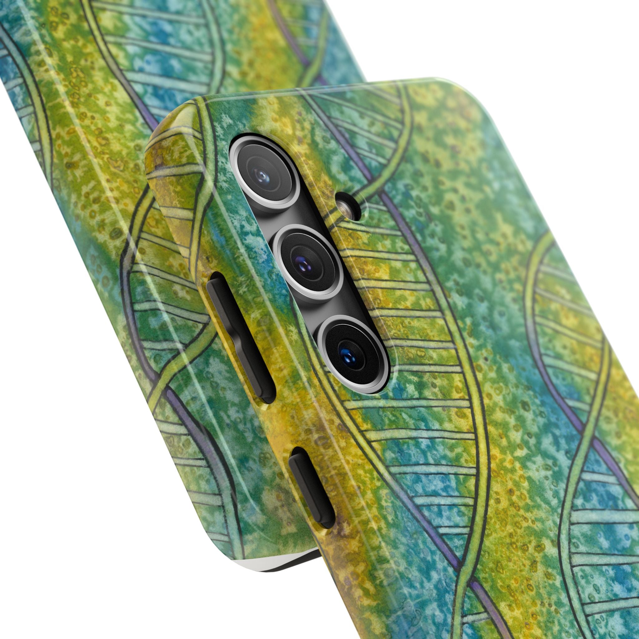 Tough Phone Case - All iPhones and Samsung Galaxys - Exciting Abstract Design #99 Crop of DNA