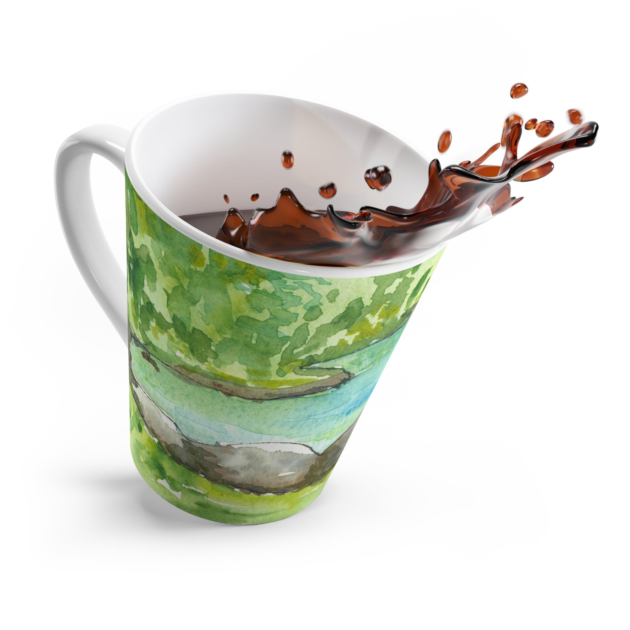 Coffee Mugs and Cups. Colourful Abstract Designs. Perfect for Home, Office or Special Gift #88 Tara River