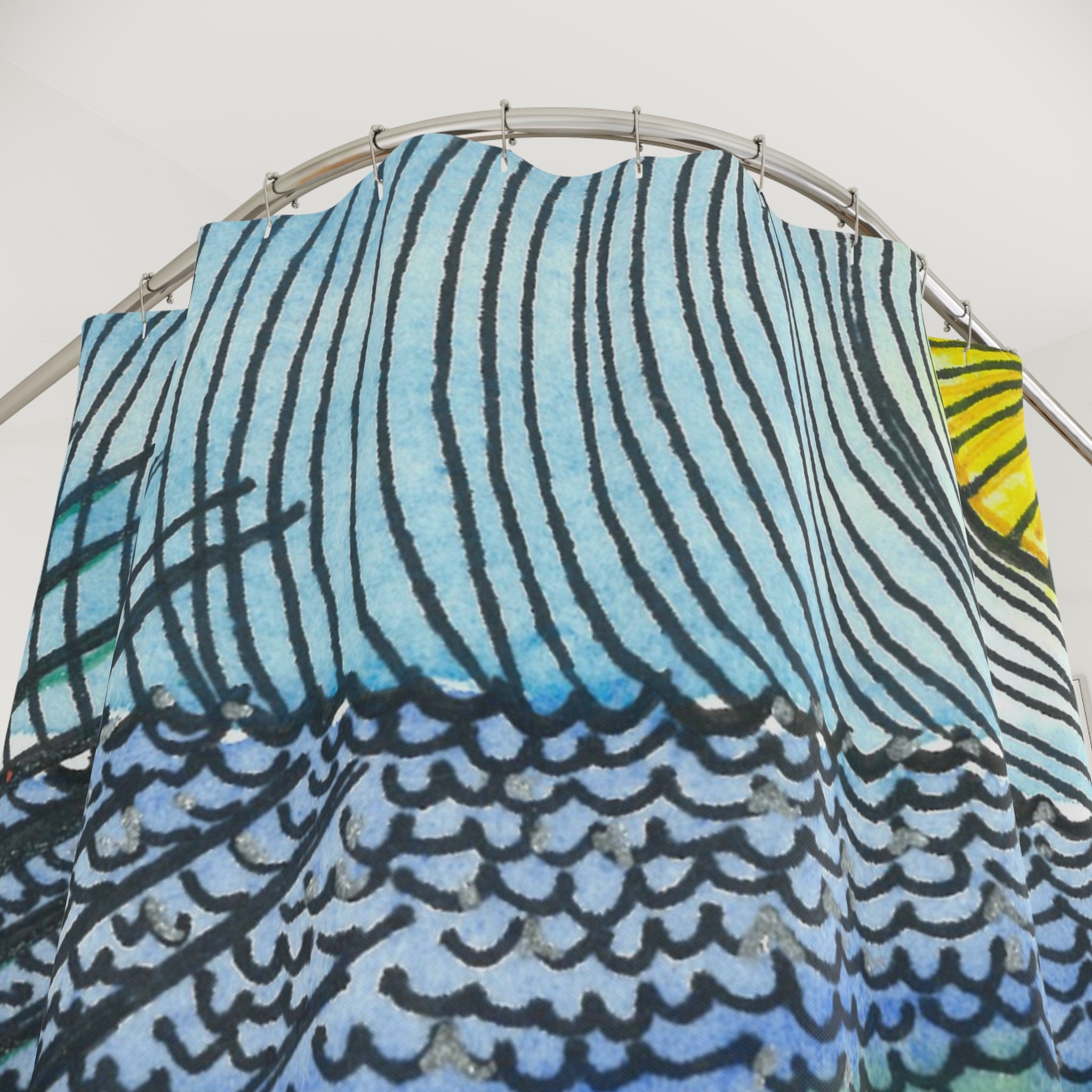 Beautiful Shower Curtains to Refresh Your Bathroom. Colourful Abstract Designs. Perfect For Your Bathroom or Special House-Warming Gift #47 Cottesloe