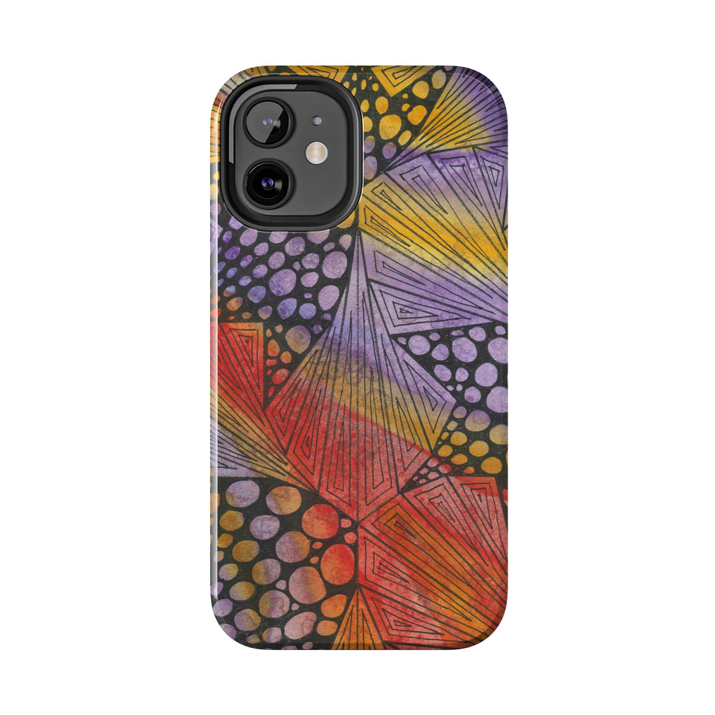Tough Phone Case - All iPhones and Samsung Galaxys - Exciting Abstract Design #82 Fighting Delusions