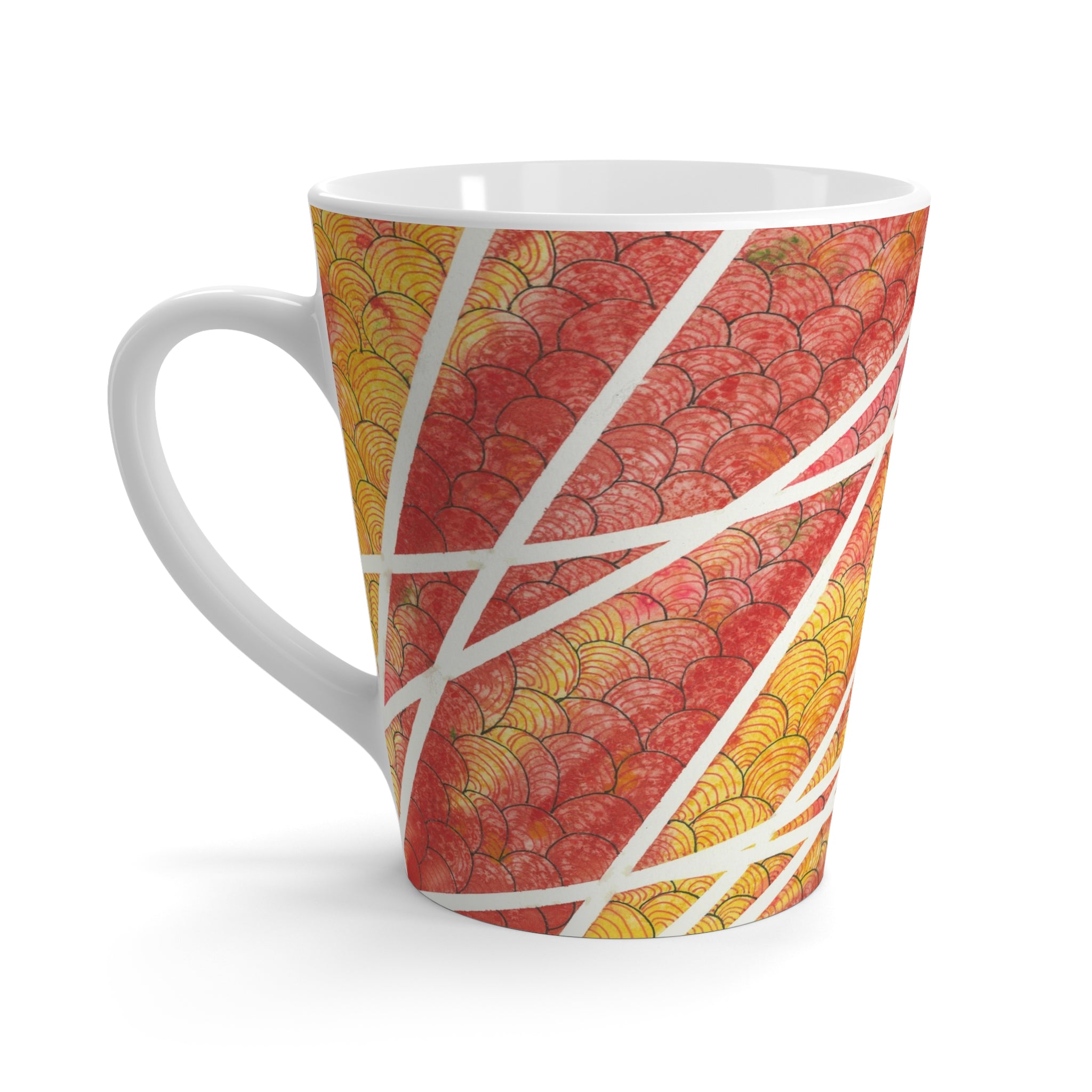 Coffee Mugs and Cups. Colourful Abstract Designs. Perfect for Home, Office or Special Gift #67 Max Mimosa