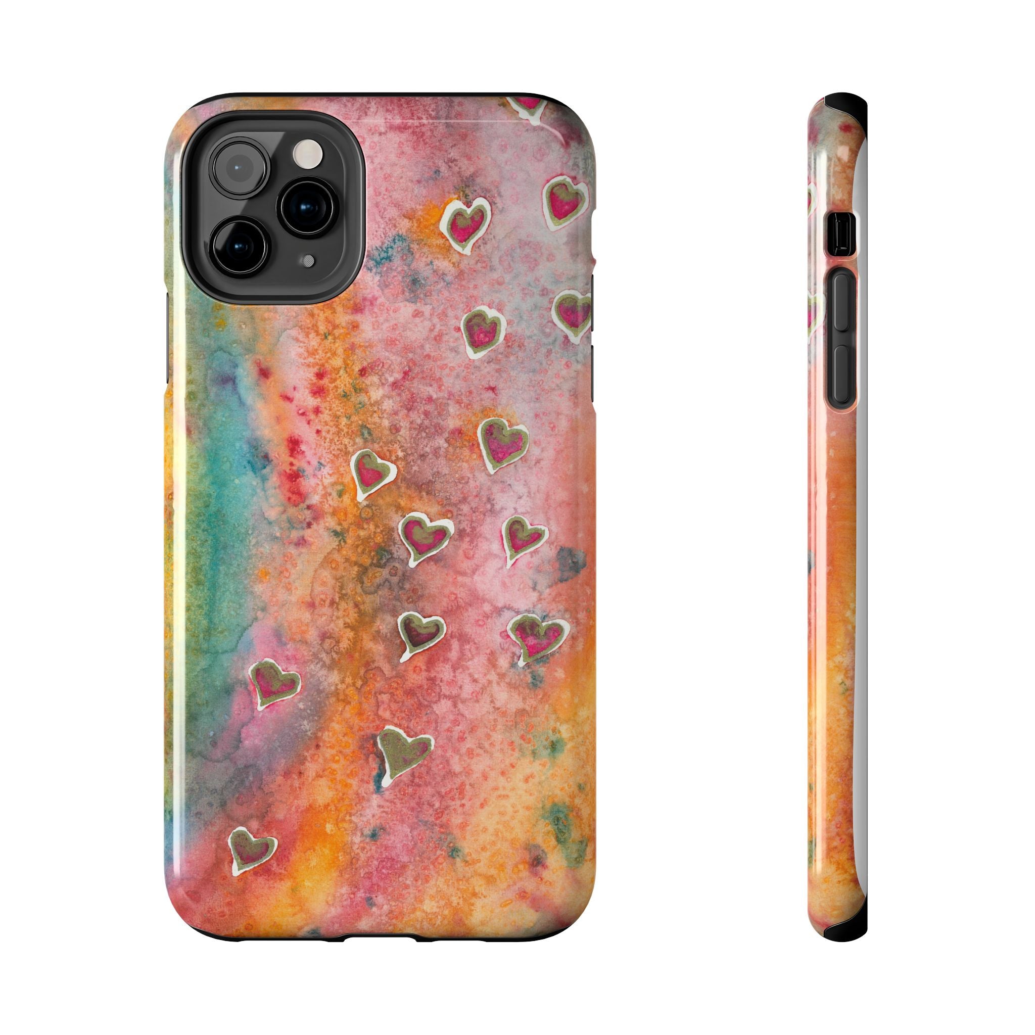 Tough Phone Case - All iPhones and Samsung Galaxys - Exciting Abstract Design #96 Love, Friendship, integrity
