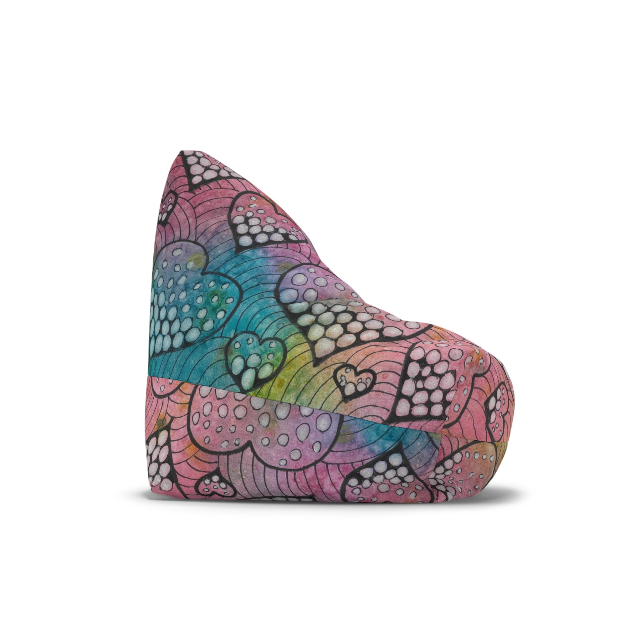 Bean Bag Chair Covers For Indoor & Outdoor - 2 Sizes - Exciting Abstract Design #97 What's Love Got To Do With It?