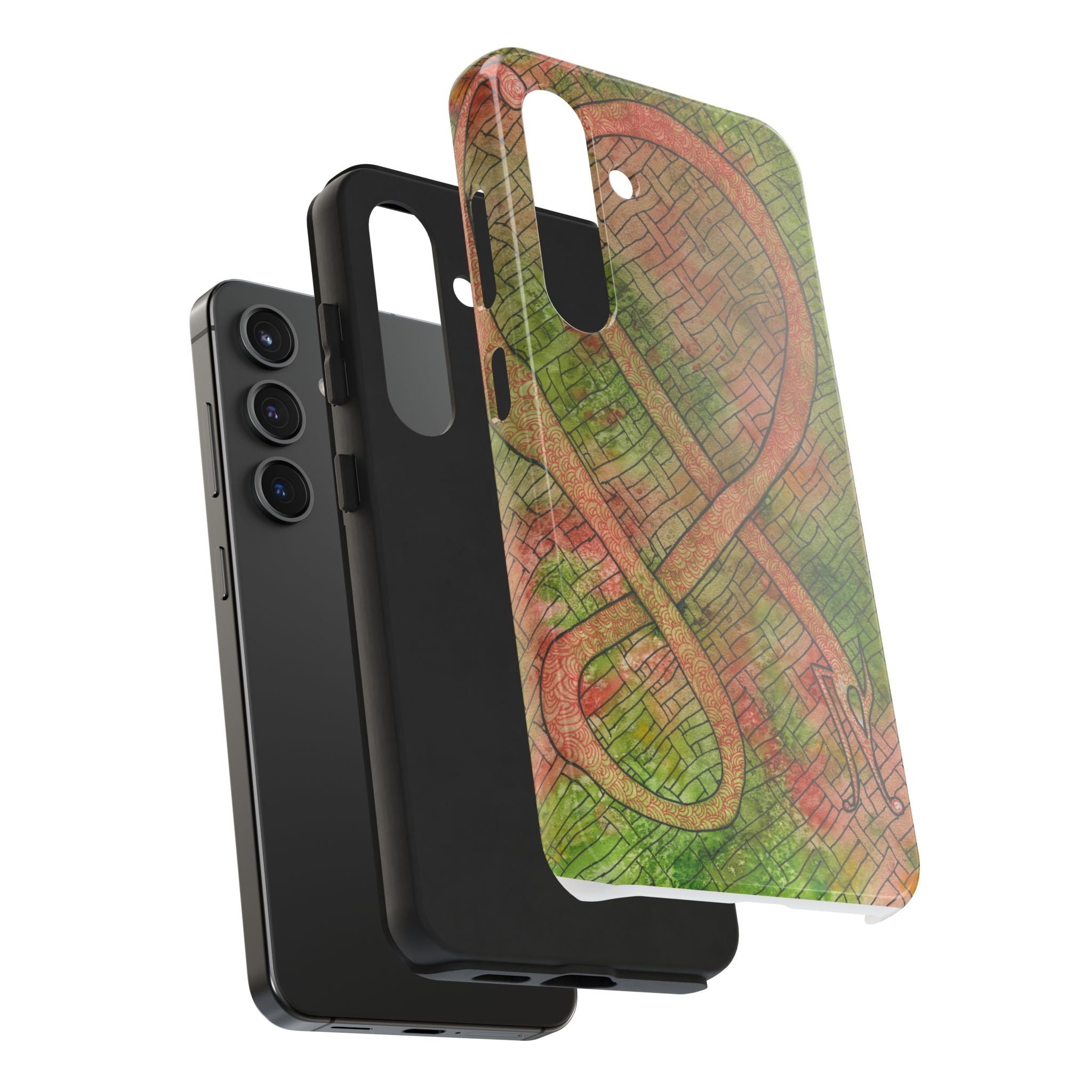 Tough Phone Case - All iPhones and Samsung Galaxys - Exciting Abstract Design #57 Celtic Flavours