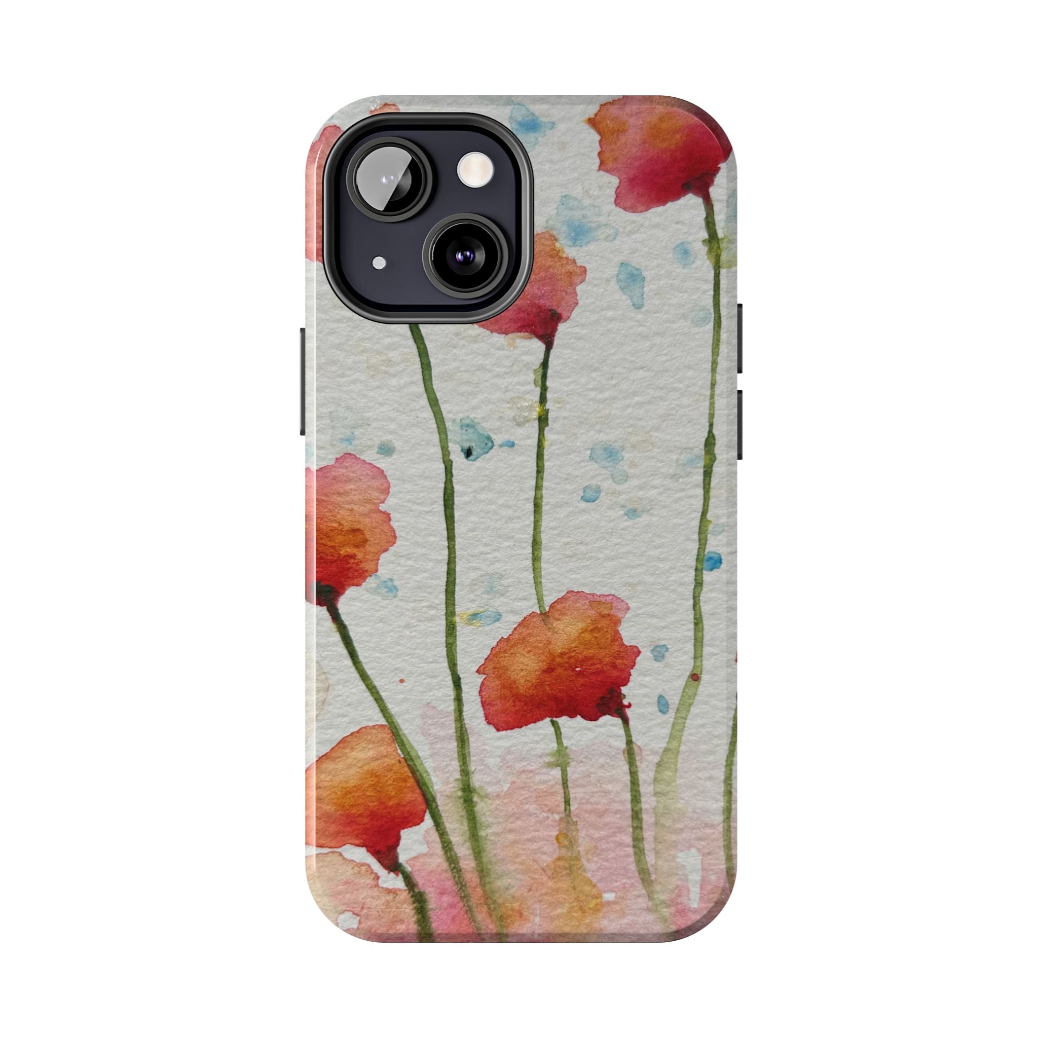 Tough Phone Case - All iPhones and Samsung Galaxys - Exciting Abstract Design #94 Poppies Galore