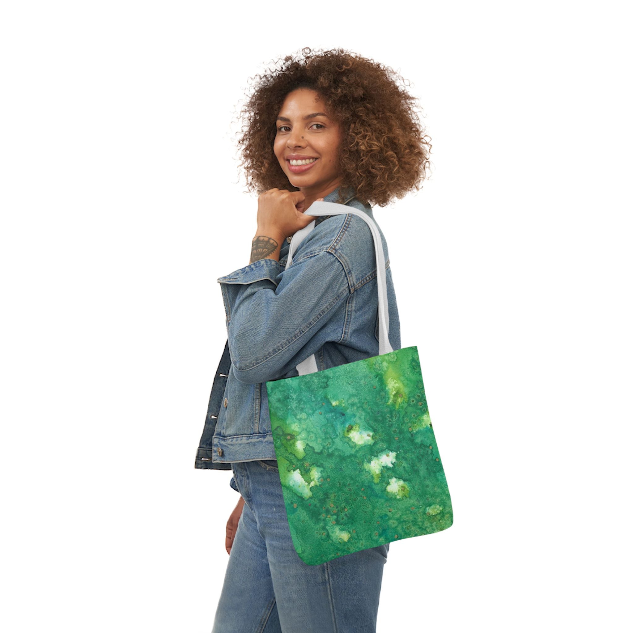 Canvas Tote Bags, Colourful Abstract Designs, 5-Color Straps, 3 Sizes.  For Family and friends or a Special Gift #79 Abundance Cometh