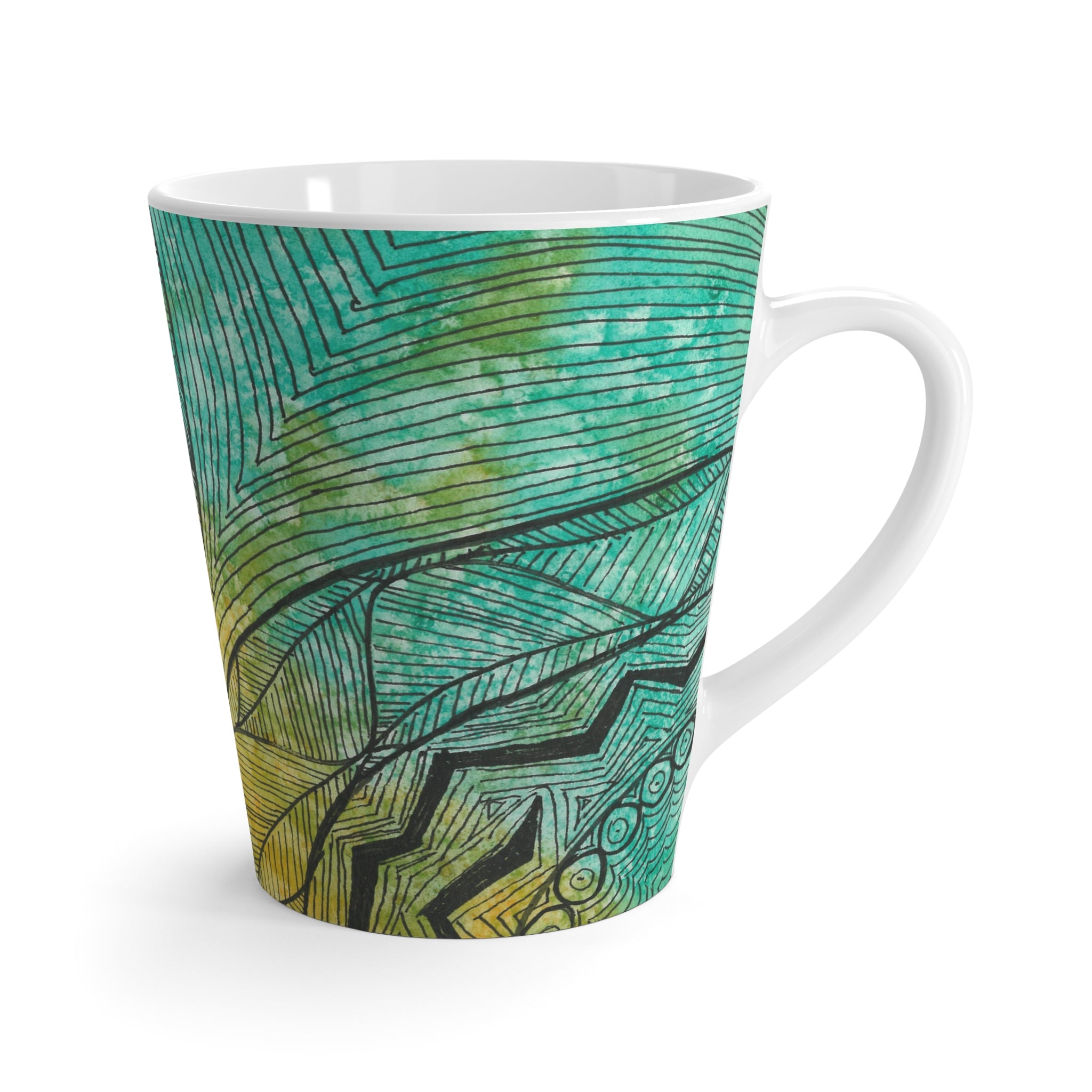 Coffee Mugs and Cups. Colourful Abstract Designs. Perfect for Home, Office or Special Gift #27 Come What May
