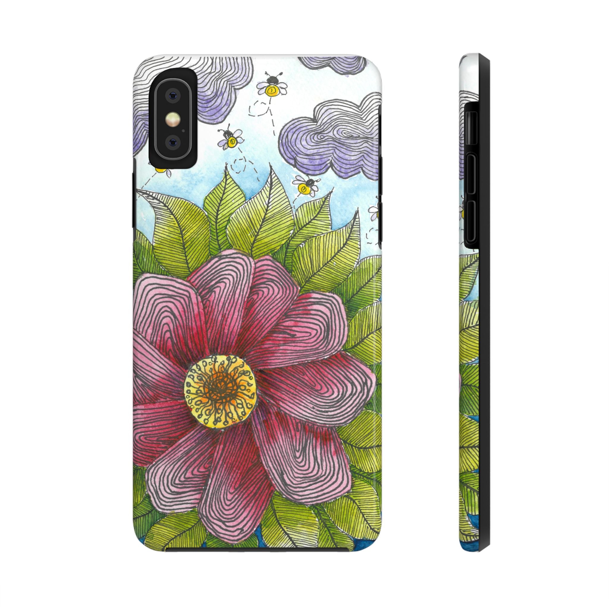 Tough Phone Case - All iPhones and Samsung Galaxys - Exciting Abstract Design  #4 Bloom'n