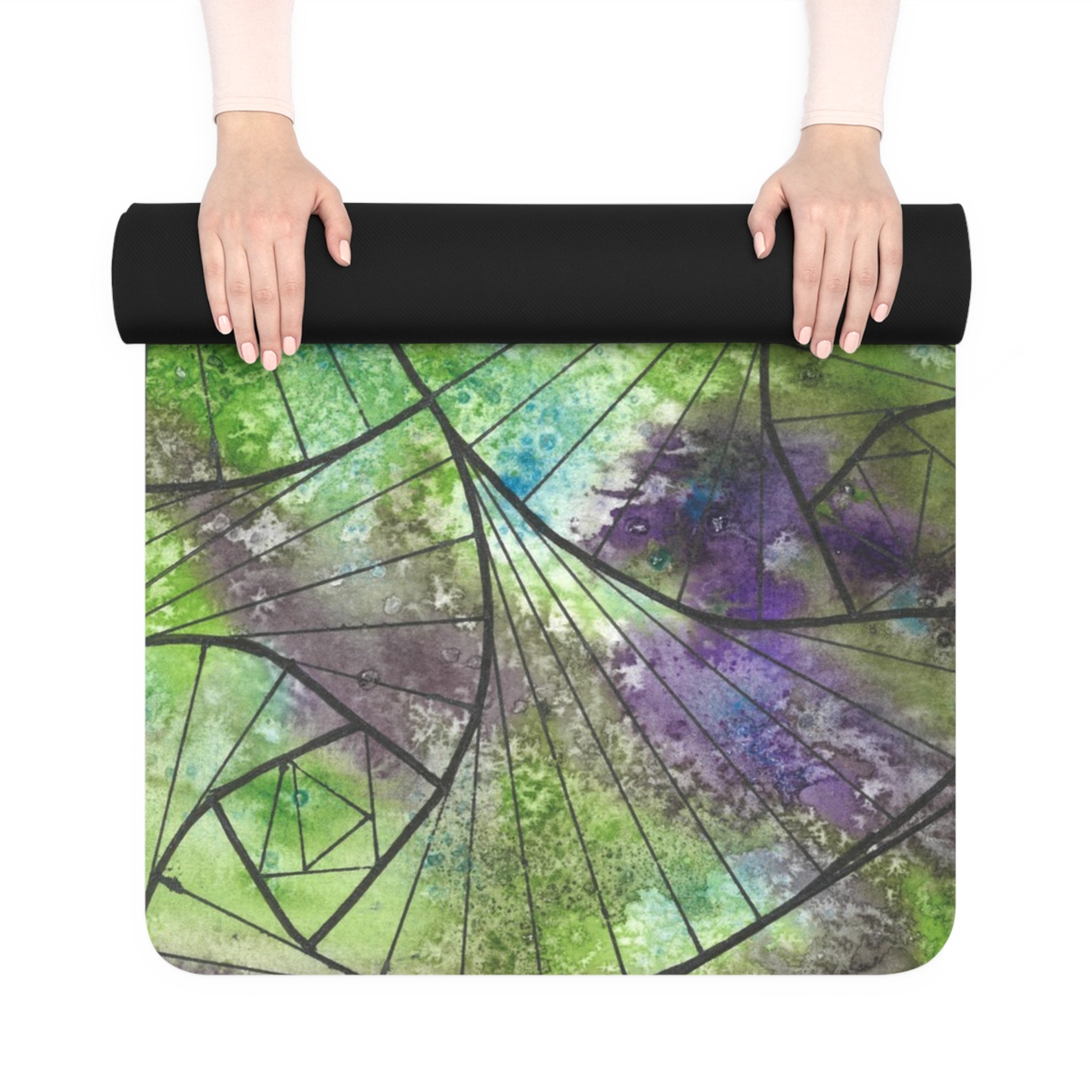 Yoga Mats and Gym Mats. Colourful Abstract Designs. Perfect for Home, Yoga or Gym Class, or a Special Gift #55 Of Course Im Sure