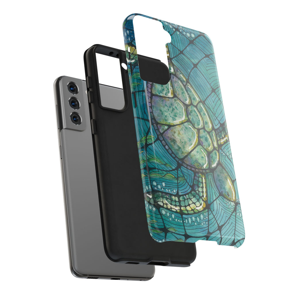 Tough Phone Case - All iPhones and Samsung Galaxys - Exciting Abstract Design #73 Turtling Along