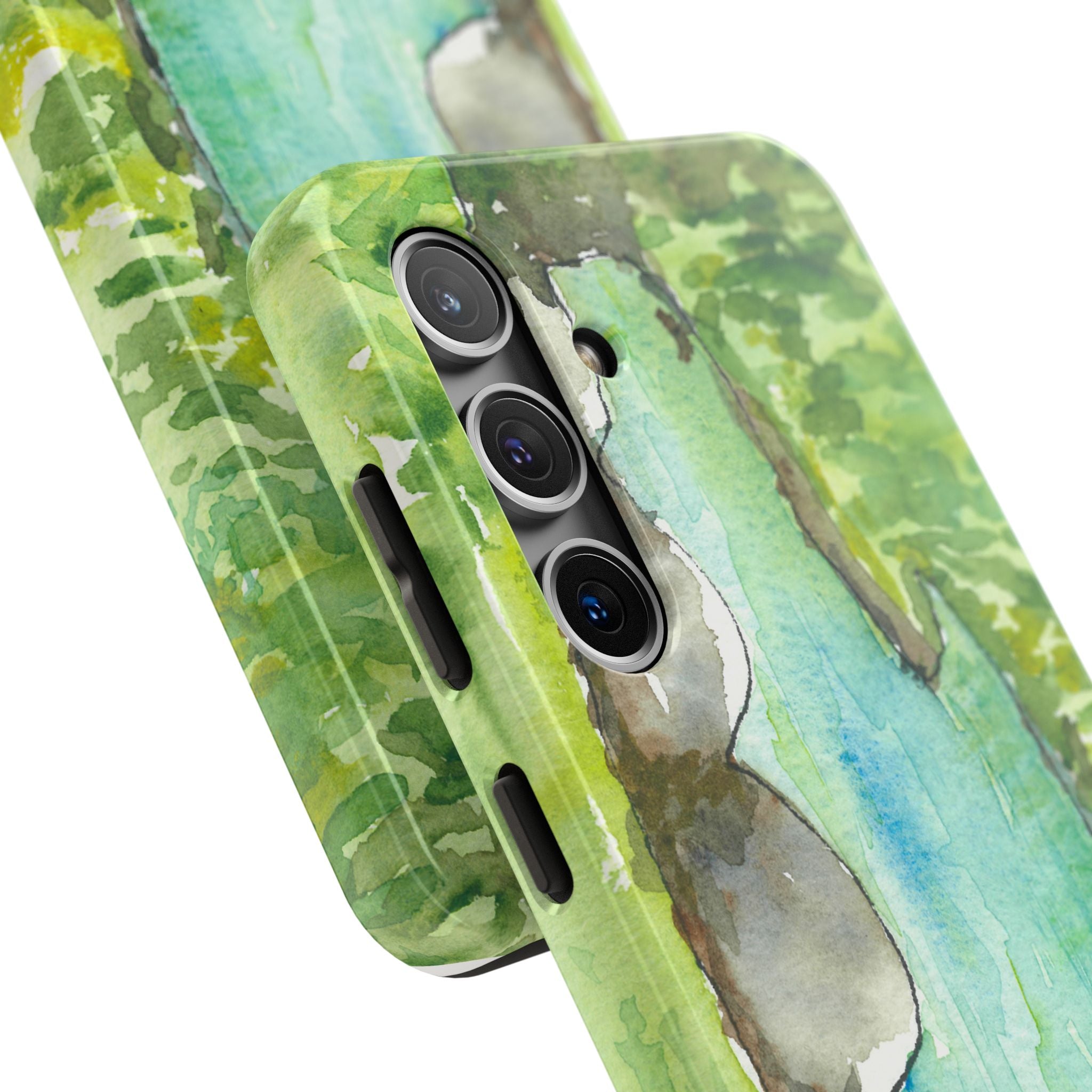 Tough Phone Case - All iPhones and Samsung Galaxys - Exciting Abstract Design #88 Tara River - Montenegro