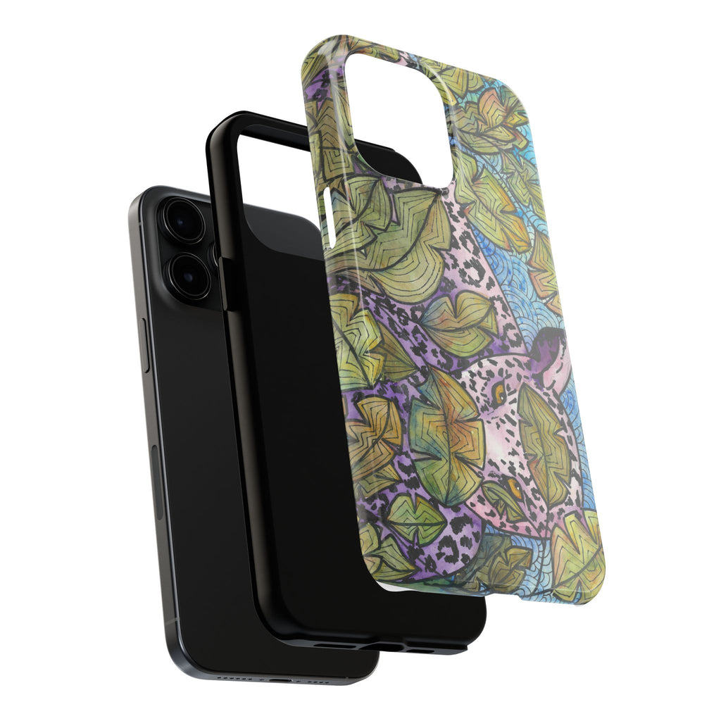Tough Phone Case - All iPhones and Samsung Galaxys - Exciting Abstract Design #76 Purrfect Blend