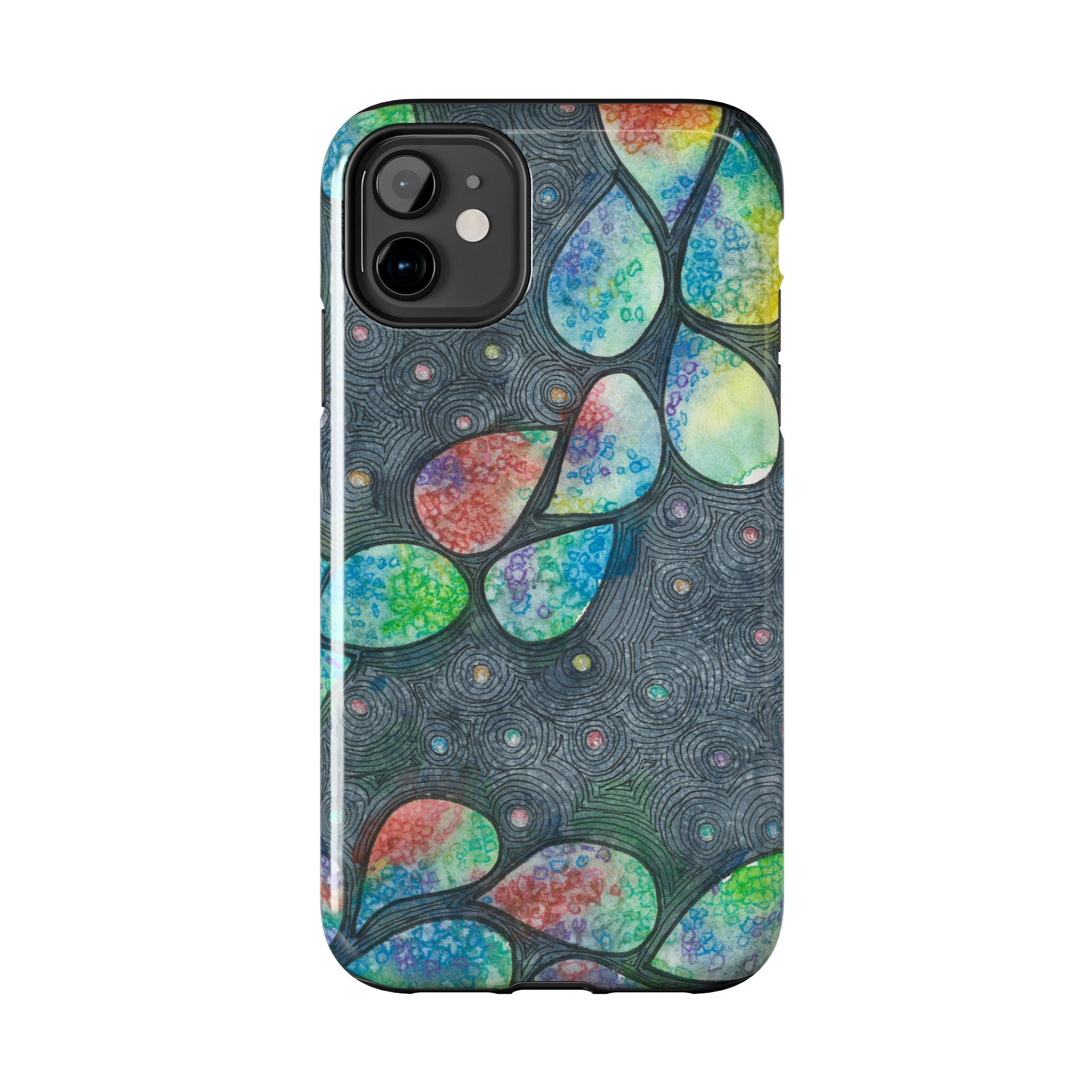 Tough Phone Case - All iPhones and Samsung Galaxys - Exciting Abstract Design #30 Give Us A Minute