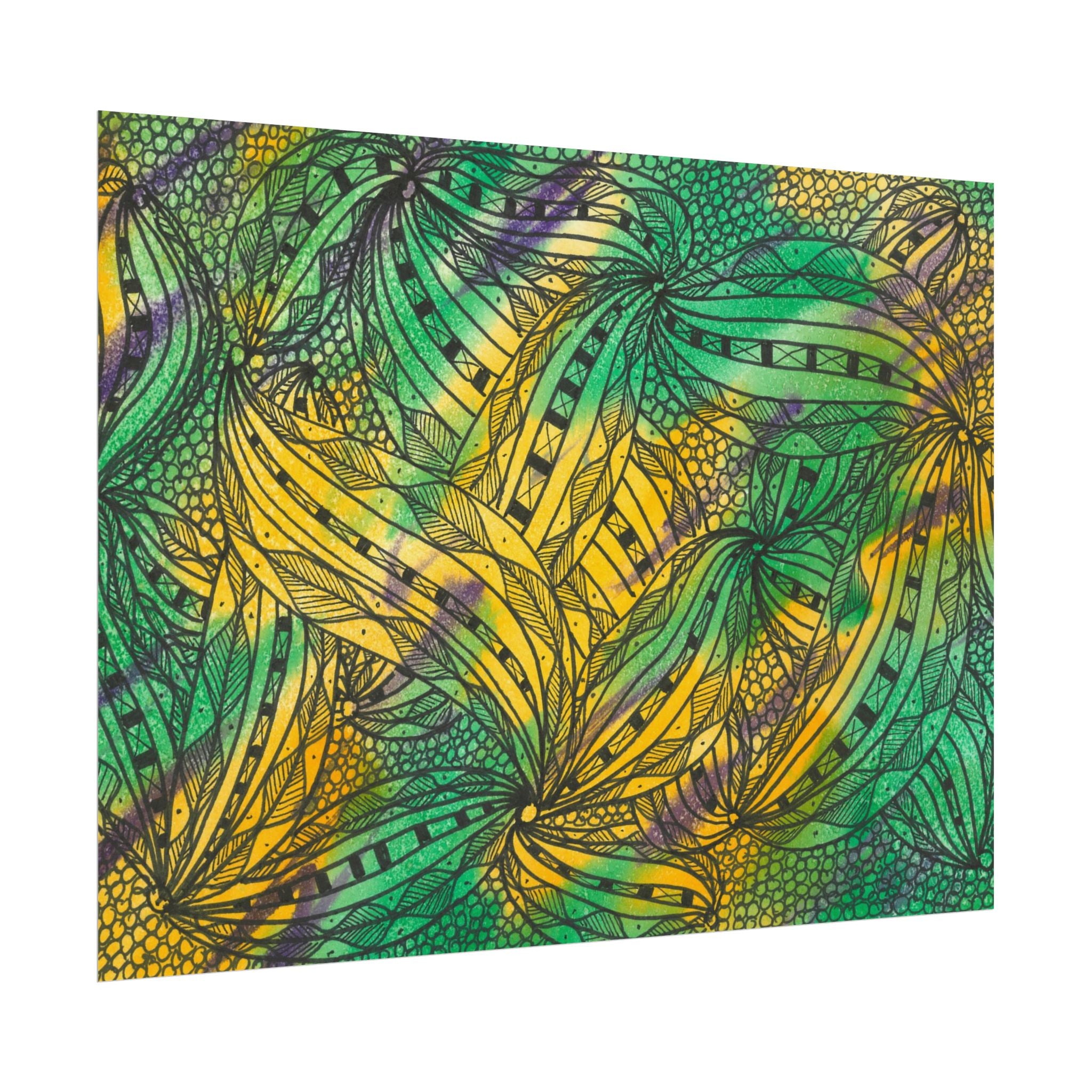 Large Colourful Wall Art, Posters & Prints, For Office, Bedroom or Living Room, or Special Gift #37 Shubbery!