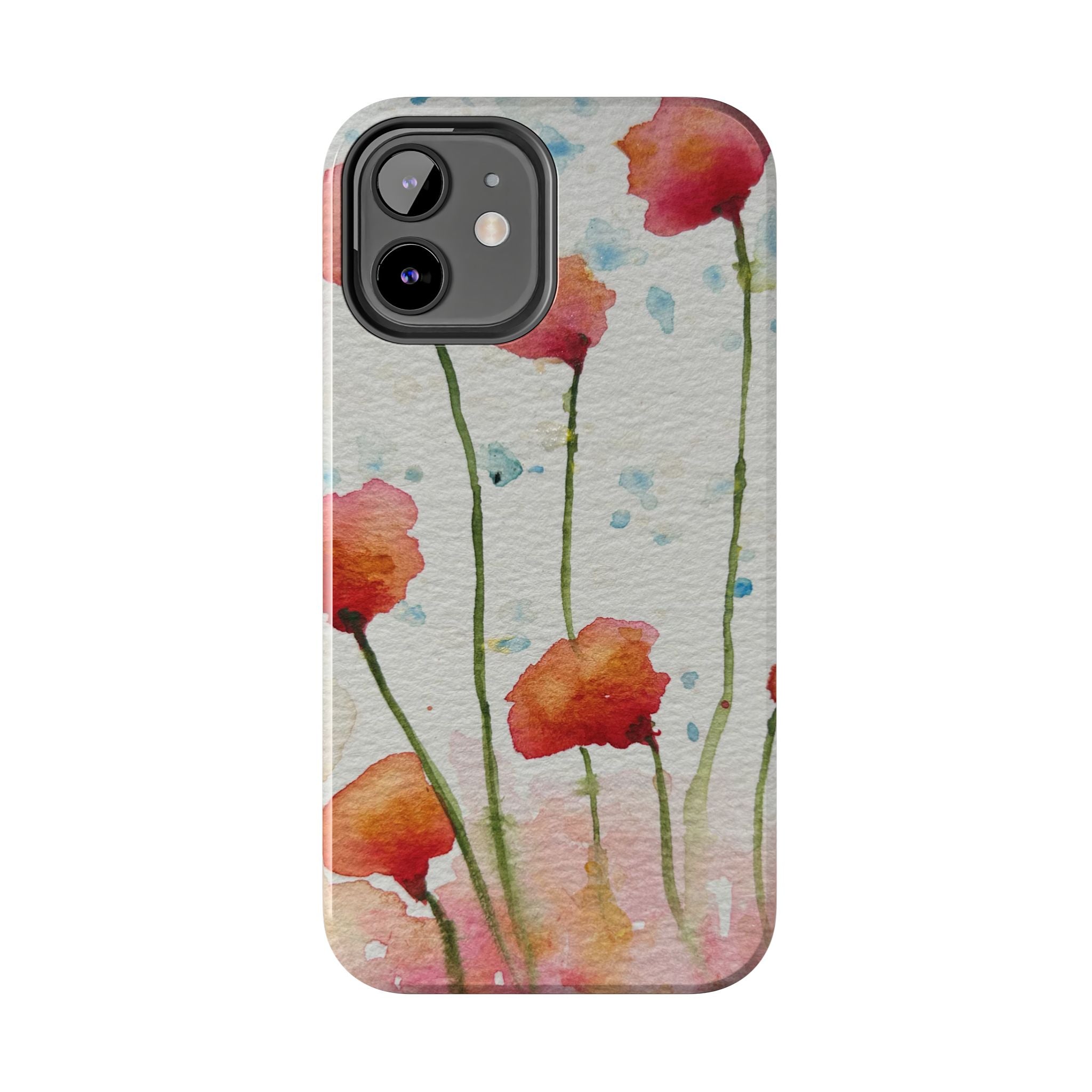 Tough Phone Case - All iPhones and Samsung Galaxys - Exciting Abstract Design #94 Poppies Galore