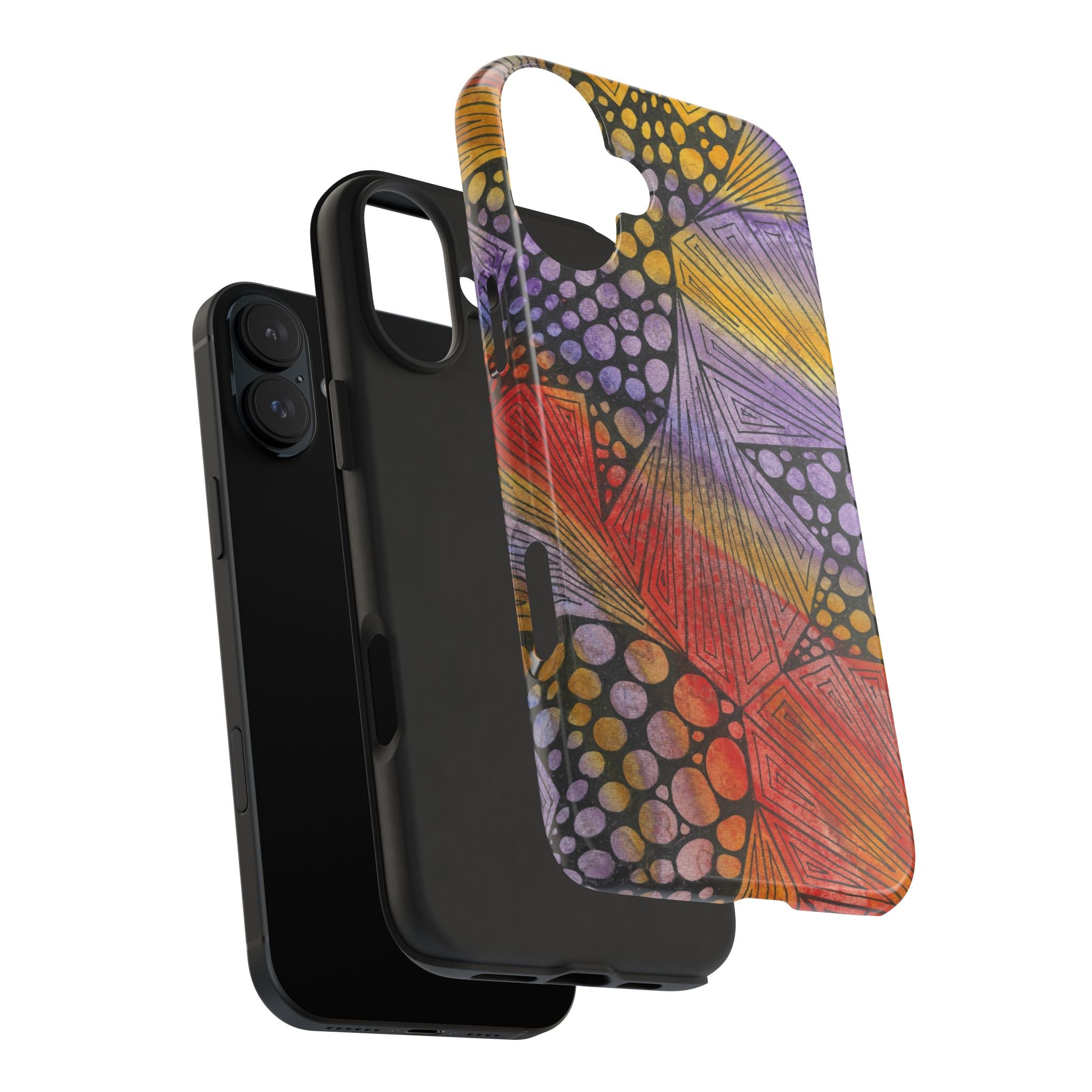 Tough Phone Case - All iPhones and Samsung Galaxys - Exciting Abstract Design #82 Fighting Delusions