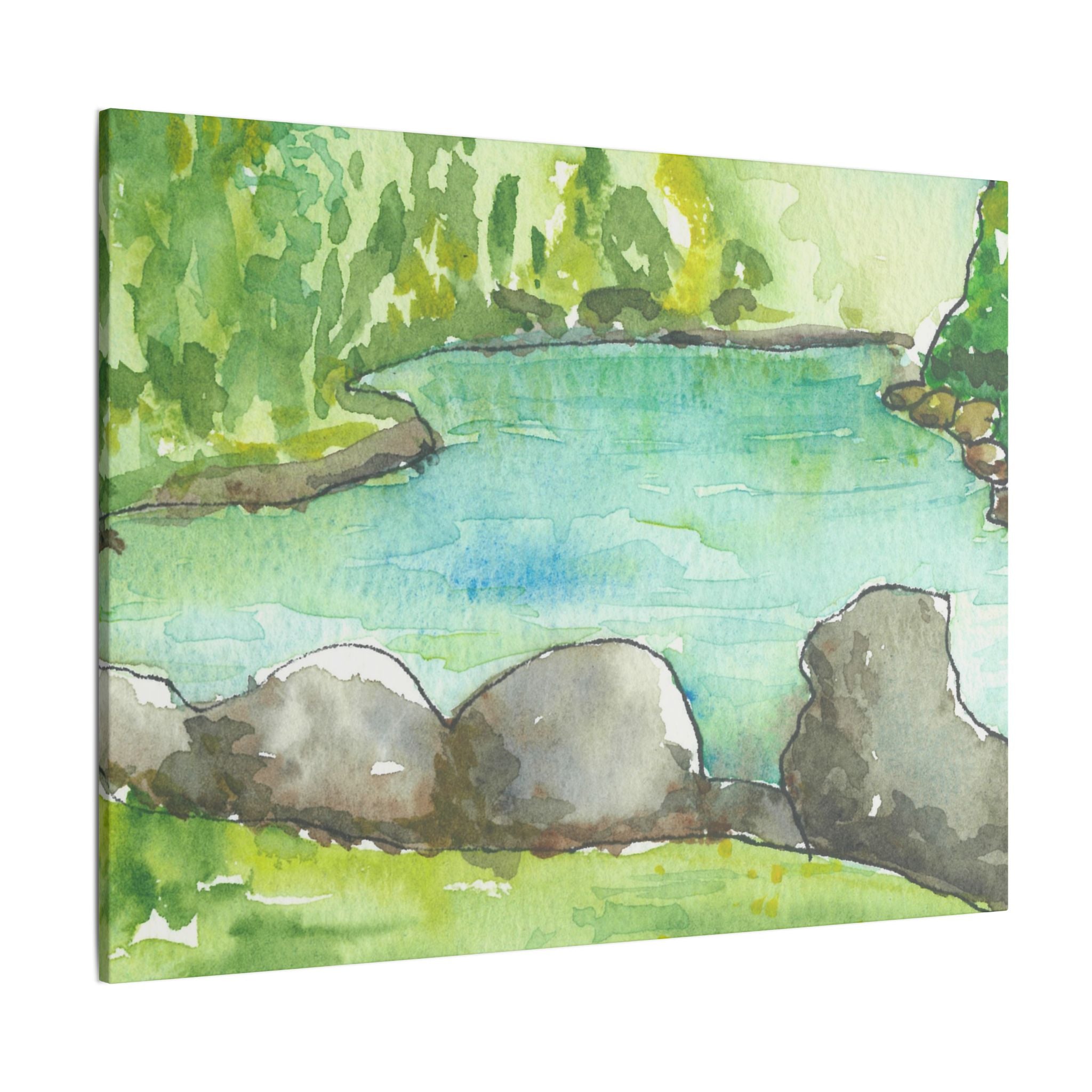 Large Colourful Wall Art, Canvas Prints, For Office, Bedroom or Living Room, or Special Gift #88 Tara River - Montenegro
