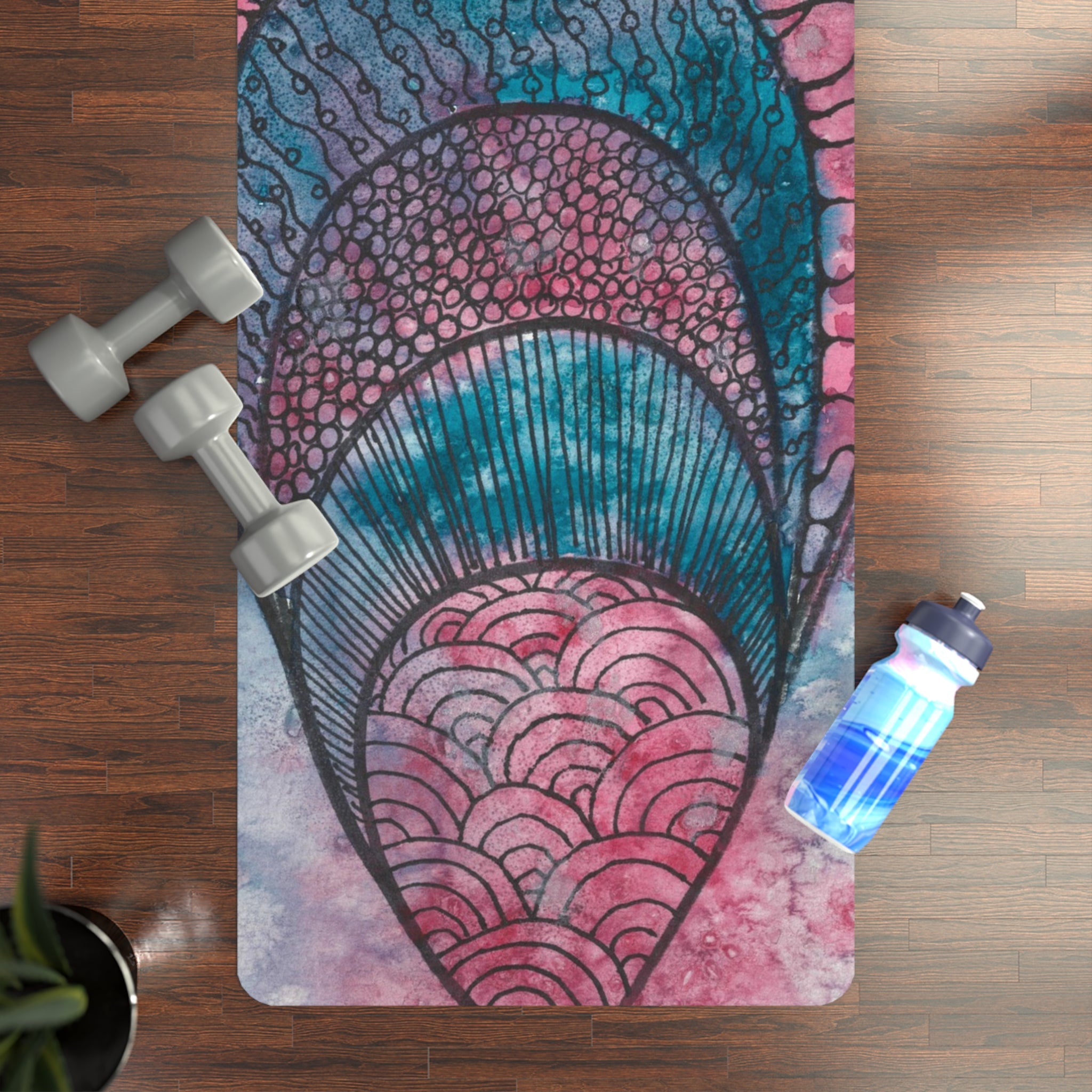 Yoga Mats and Gym Mats. Colourful Abstract Designs. Perfect for Home, Yoga or Gym Class, or a Special Gift #92 The Goddess Lives