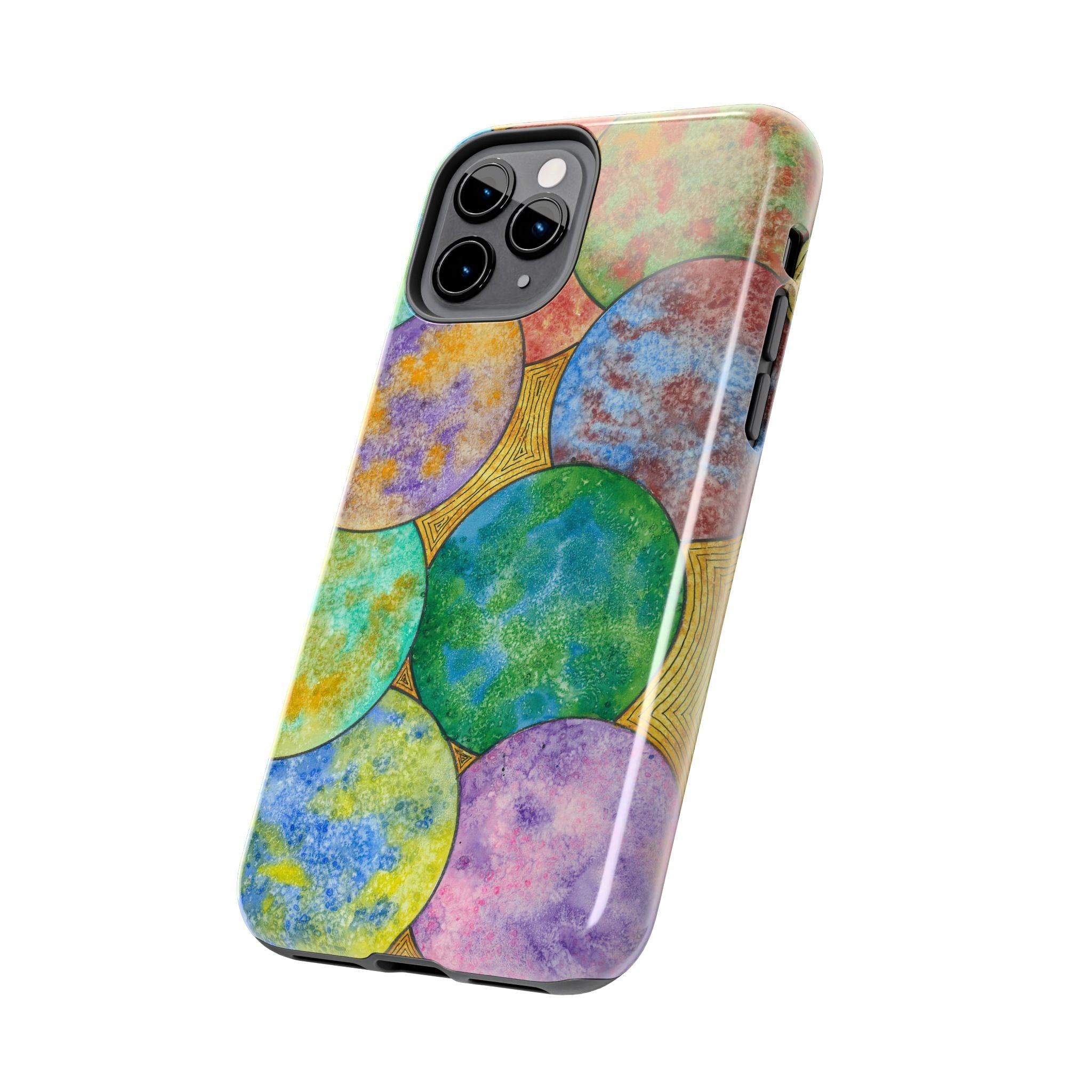 Tough Phone Case - All iPhones and Samsung Galaxys - Exciting Abstract Design #61 Worlds Apart