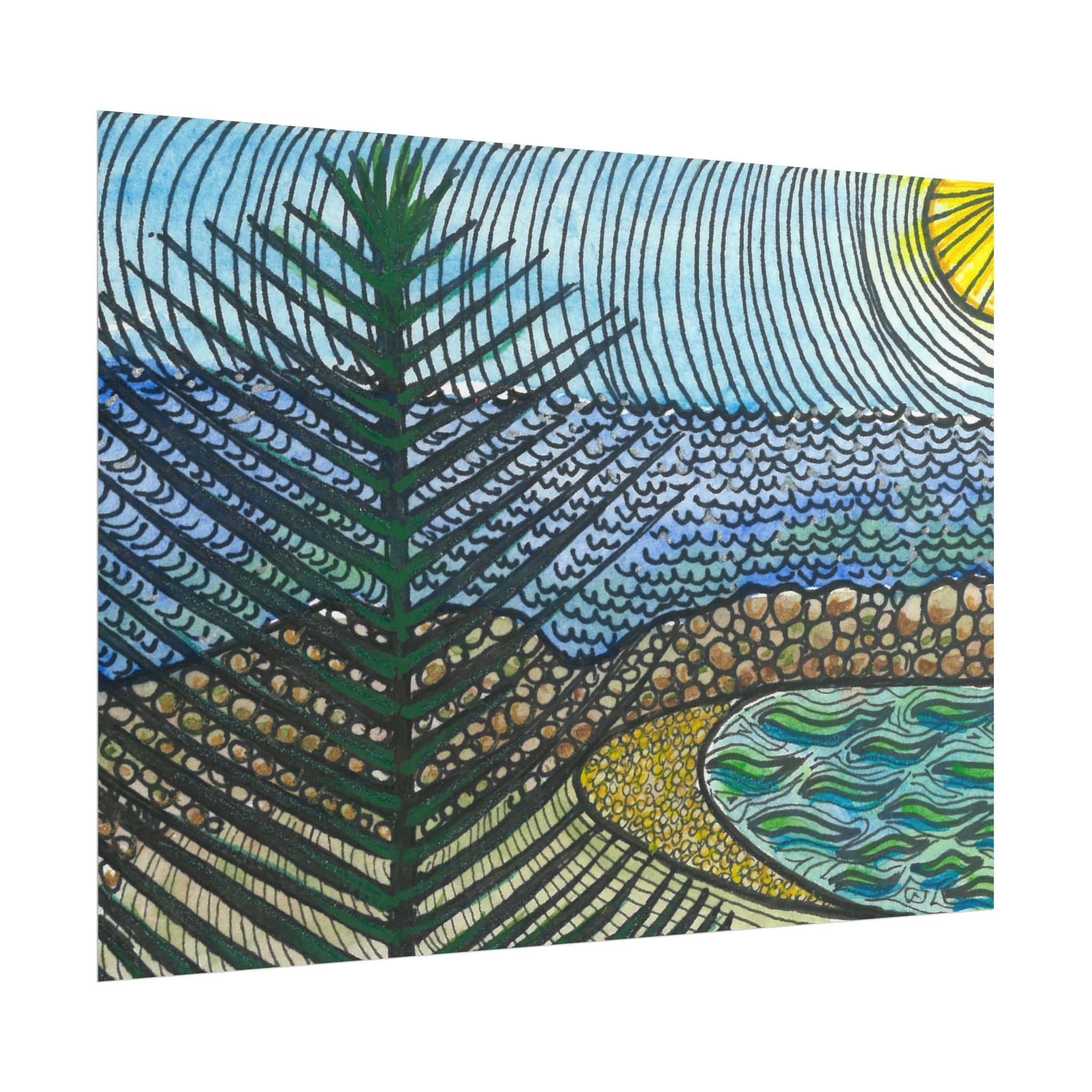 Large Colourful Wall Art, Posters & Prints, For Office, Bedroom or Living Room, or Special Gift #47 Cottesloe