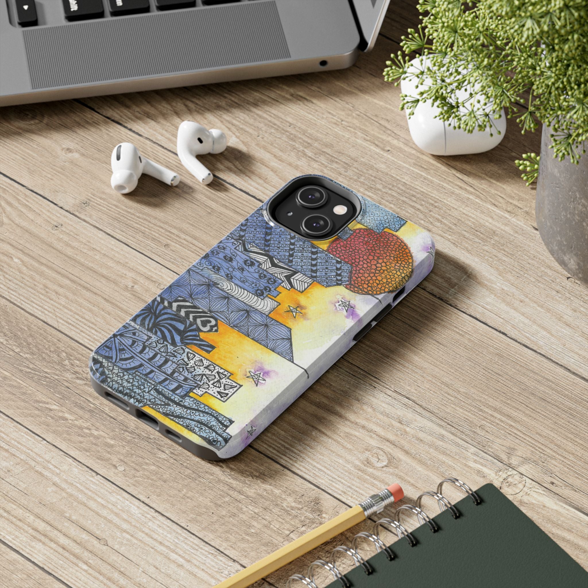 Tough Phone Case - All iPhones and Samsung Galaxys - Exciting Abstract Design #5 In The Shadows