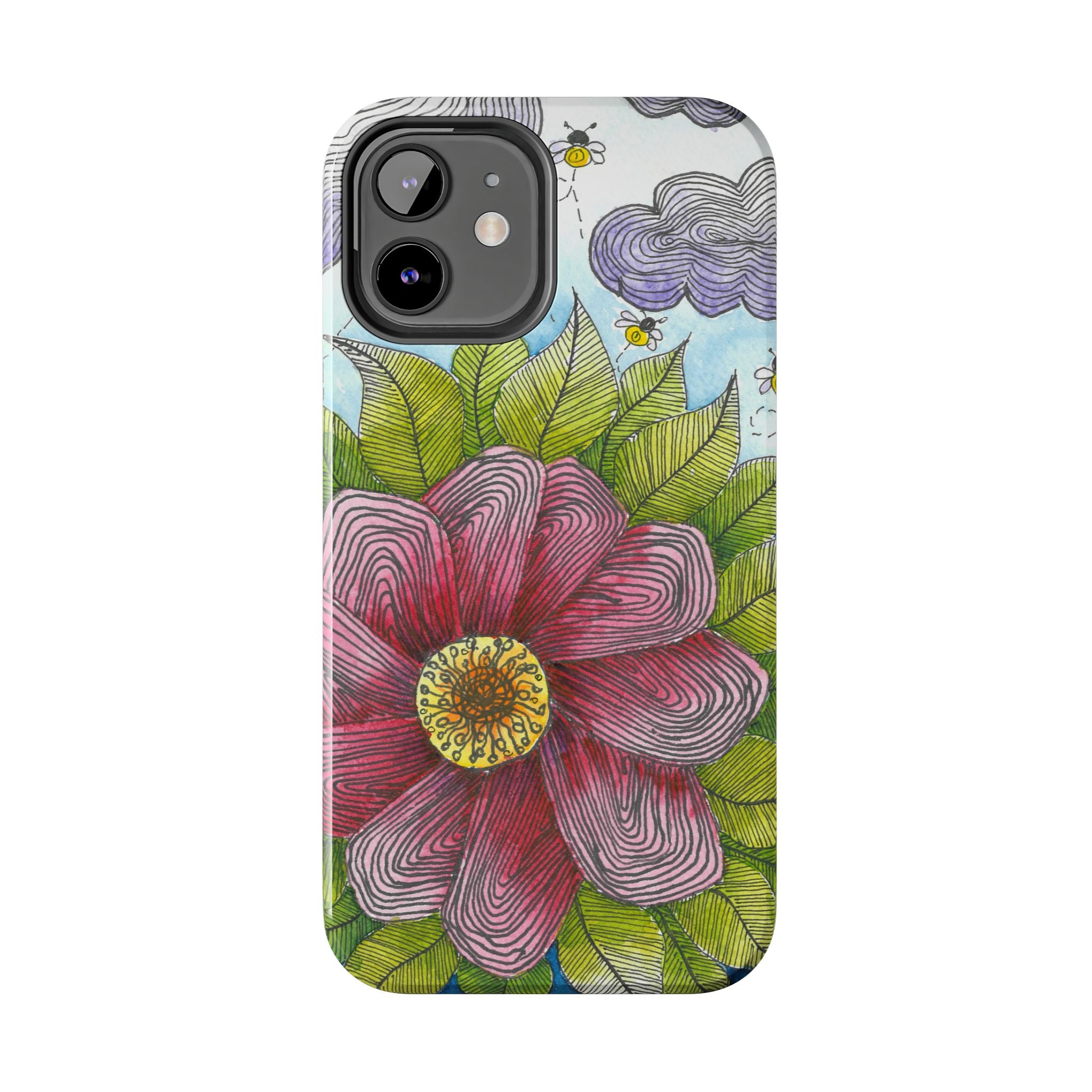 Tough Phone Case - All iPhones and Samsung Galaxys - Exciting Abstract Design  #4 Bloom'n