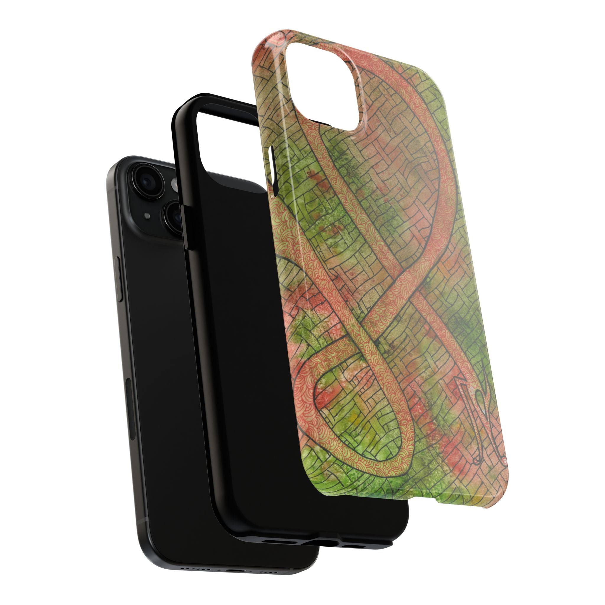 Tough Phone Case - All iPhones and Samsung Galaxys - Exciting Abstract Design #57 Celtic Flavours