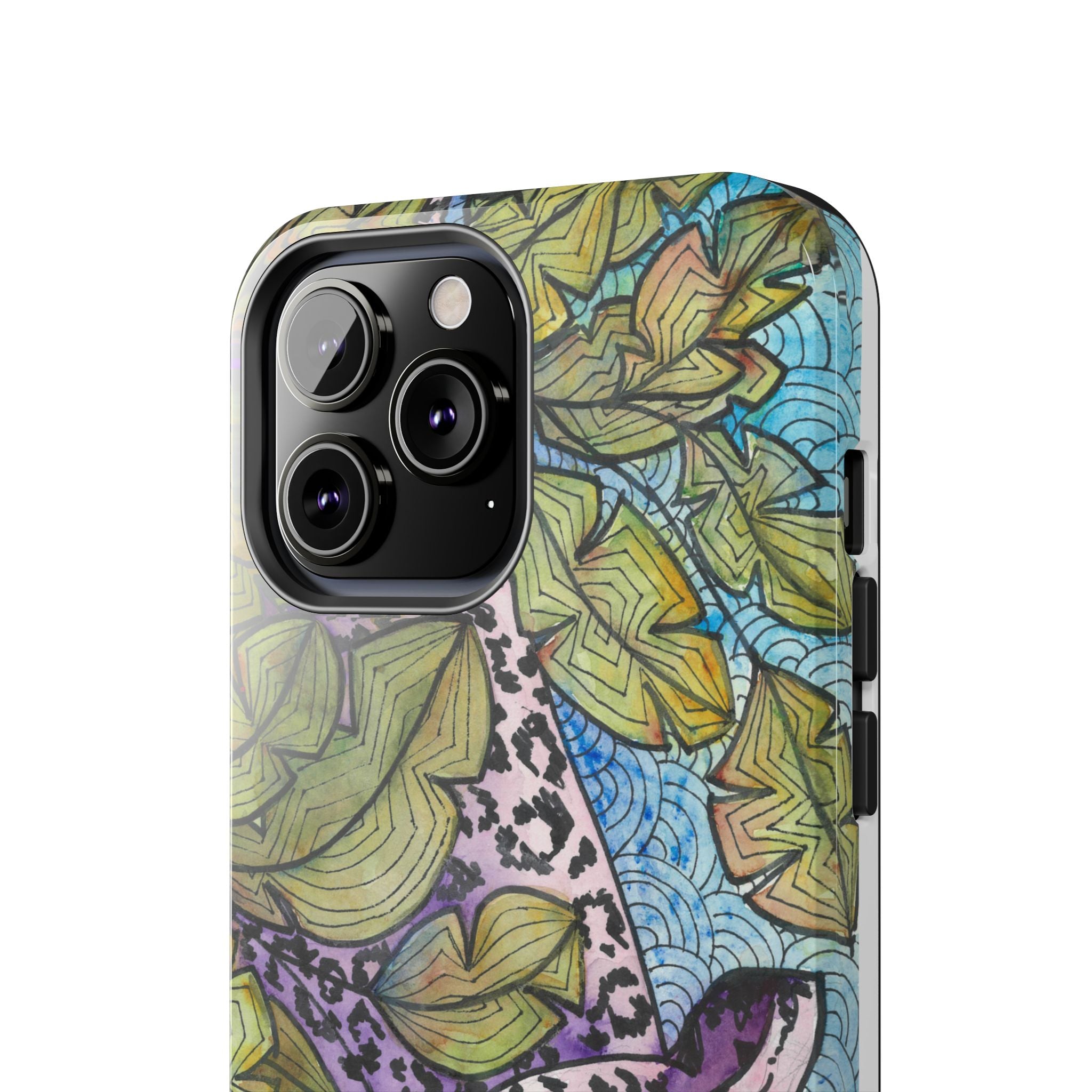 Tough Phone Case - All iPhones and Samsung Galaxys - Exciting Abstract Design #76 Purrfect Blend