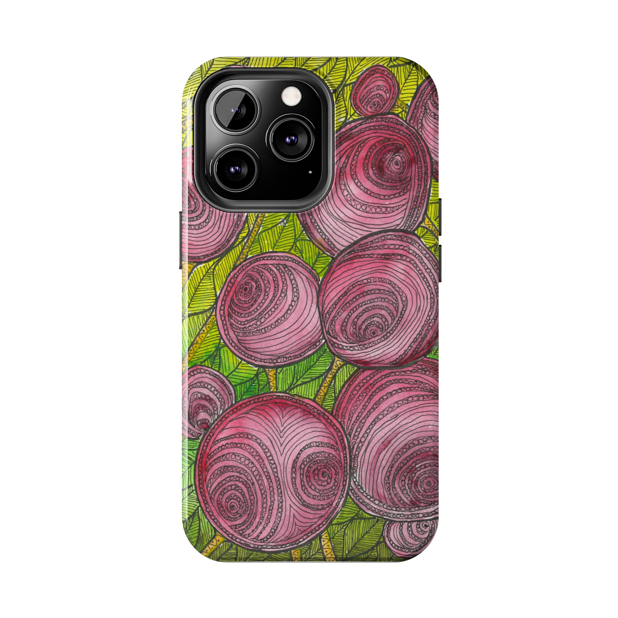 Tough Phone Case - All iPhones and Samsung Galaxys - Exciting Abstract Design #9 Spaced Blossoms