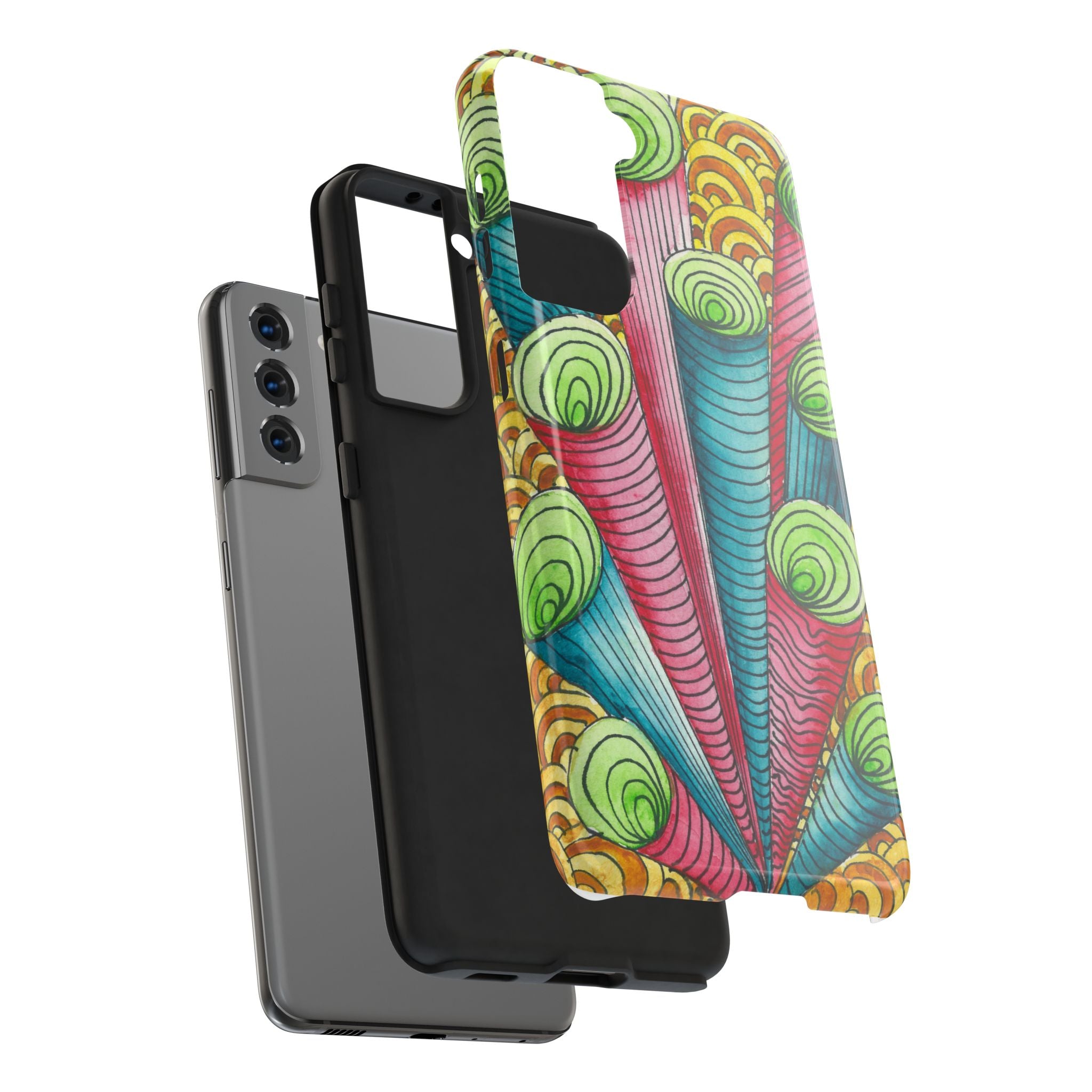 Tough Phone Case - All iPhones and Samsung Galaxys - Exciting Abstract Design #93 On A Mission